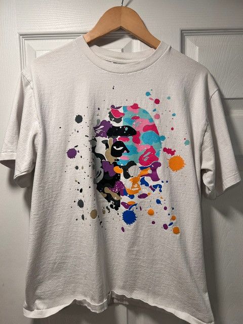 Bape A Bathing Ape Paint Splatter Tee (US EXCLUSIVE) Size US L / EU 52-54 / 3 - 1 Thumbnail