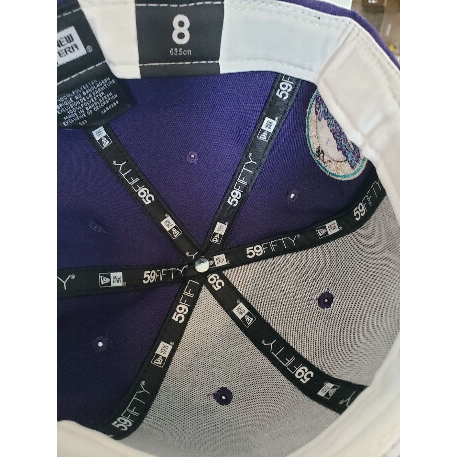 New Era Houston Astros Hat 45 Years Patch Purple Blue Size 8 New Era Size ONE SIZE - 5 Thumbnail