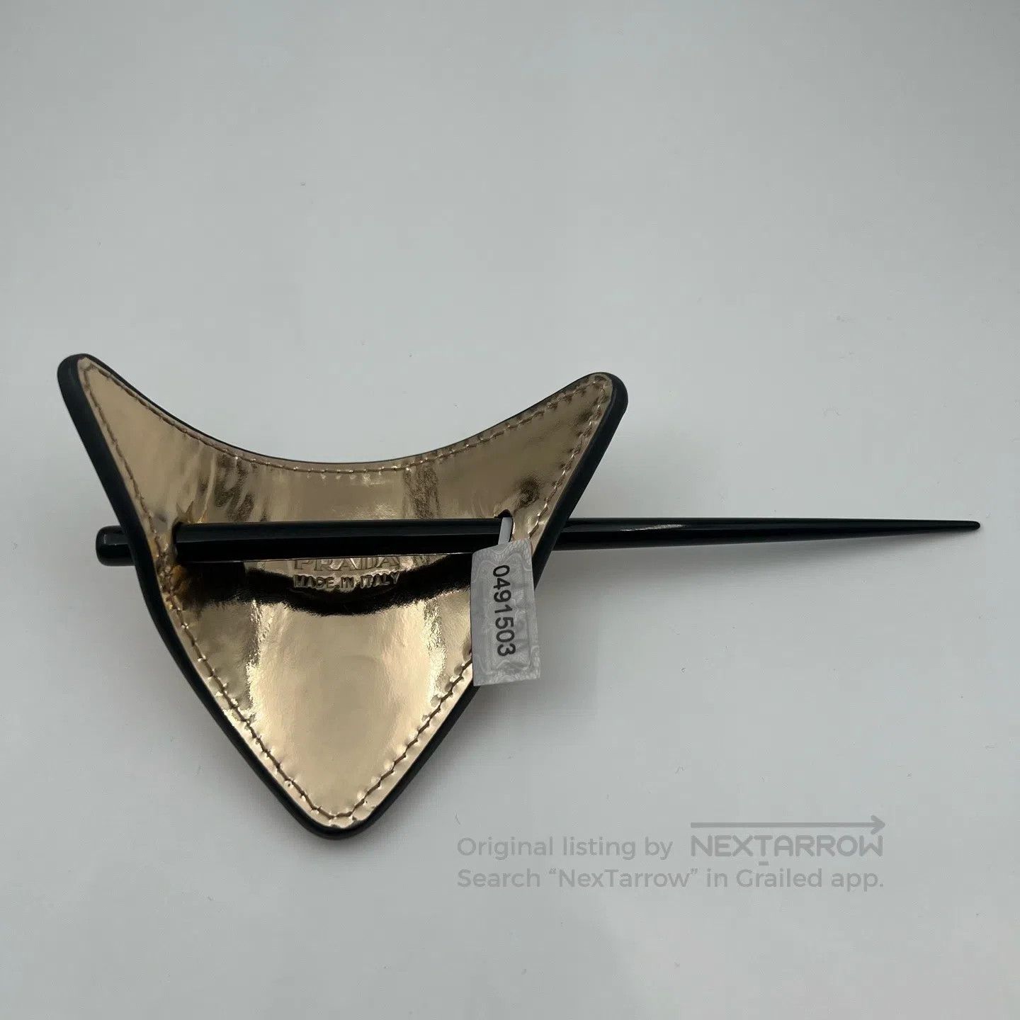 Prada Prada Leather hairpin accessories Size ONE SIZE - 2 Thumbnail