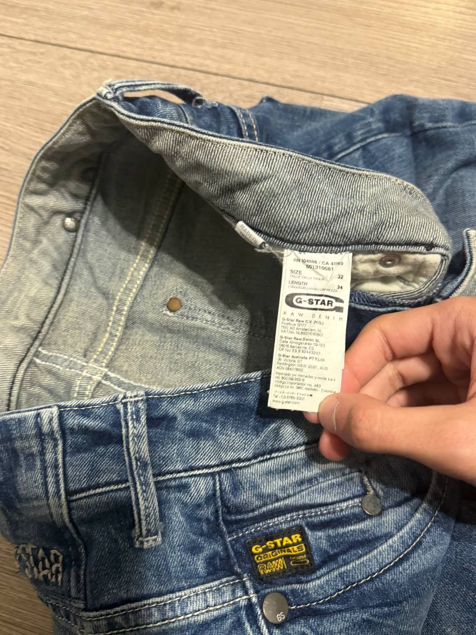 G-Star g star jeans men W32 L34 Blue Straight Size US 32 / EU 48 - 4 Thumbnail