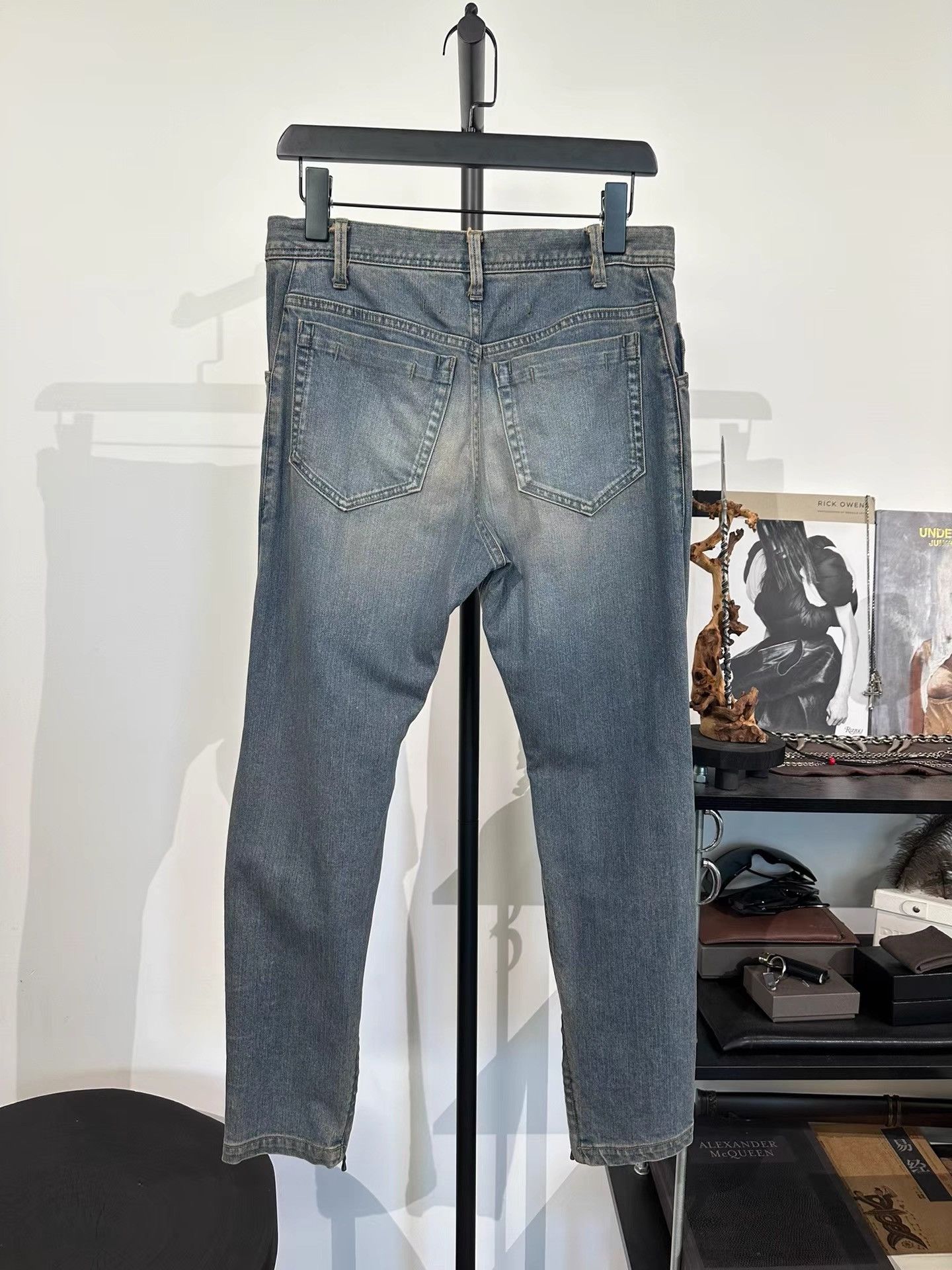 Julius Julius_7 Tatsuro Horikawa Knee Ripped Washed Jeans K35 Size US 29 - 2 Thumbnail