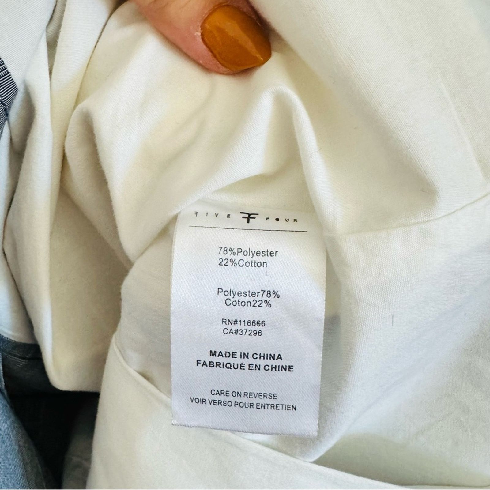 Five Four FIVE FOUR Grey Gray White Print Button Utility Jacket Coat S Size US S / EU 44-46 / 1 - 10 Thumbnail