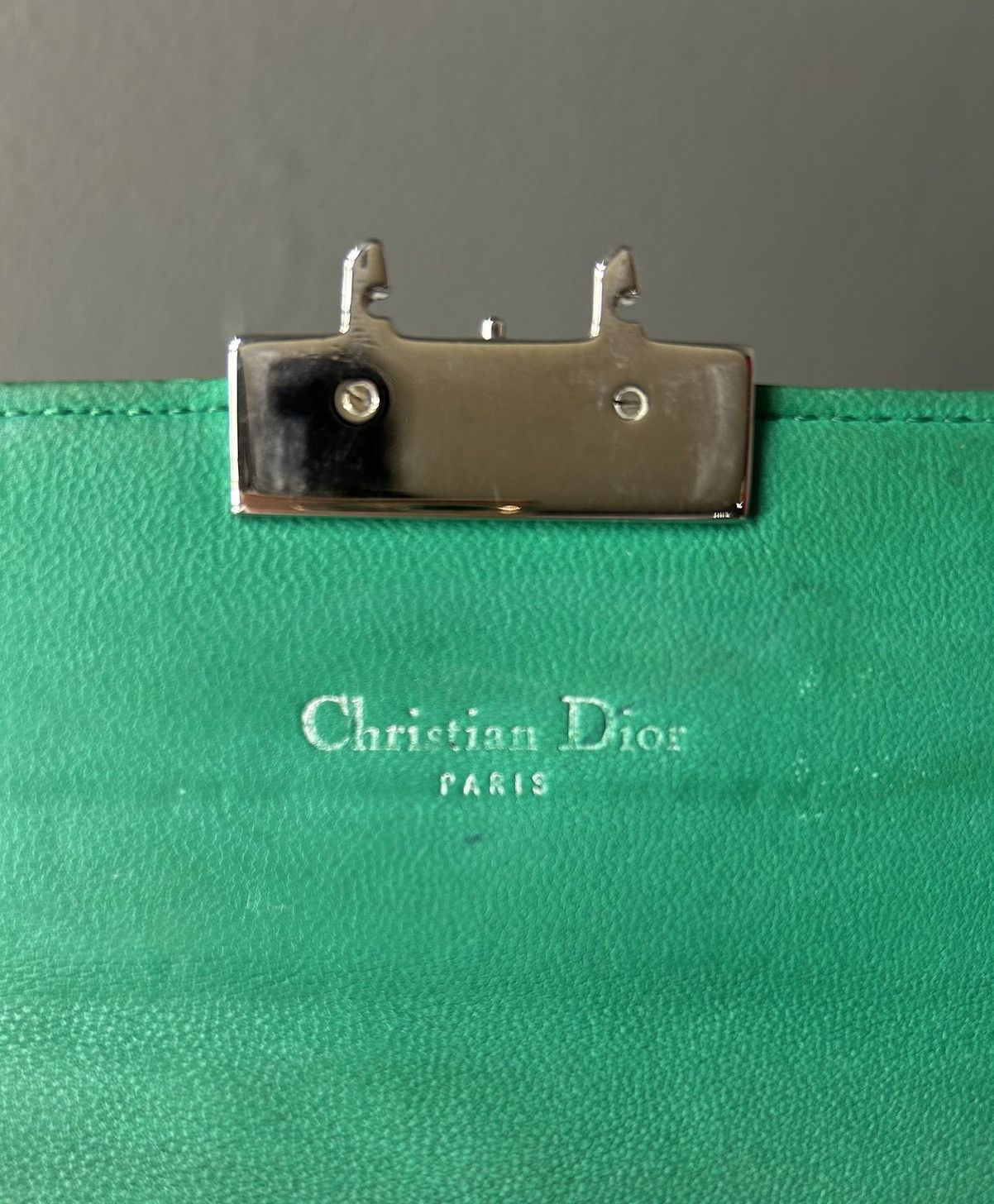 Dior Christian Dior Miss Dior Green Quilted Leather Wallet Size ONE SIZE - 5 Thumbnail