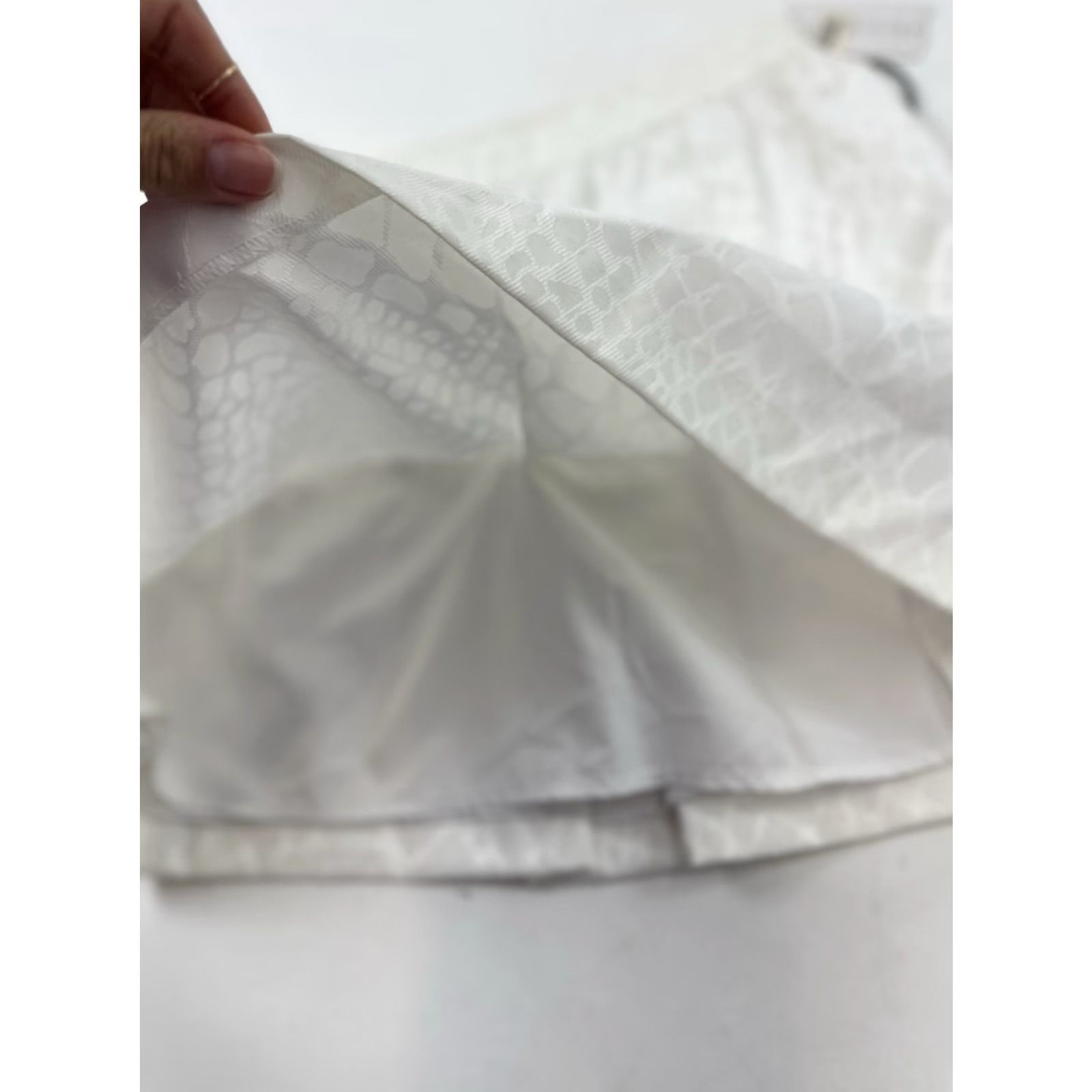Vintage Eric + Lani Skirt Womens Small White NWT Size 28" / US 6 / IT 42 - 4 Thumbnail