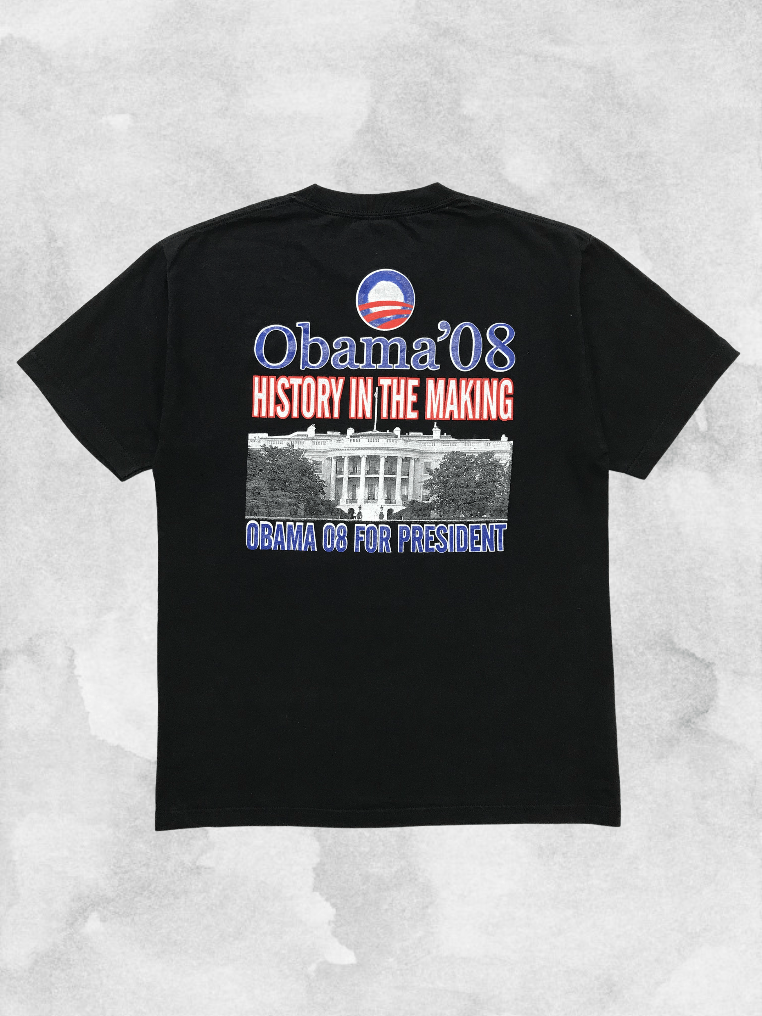 Band Tees BARACK OBAMA 2008 Vintage T-Shirt Tee TIME President uSA Size US L / EU 52-54 / 3 - 2 Thumbnail