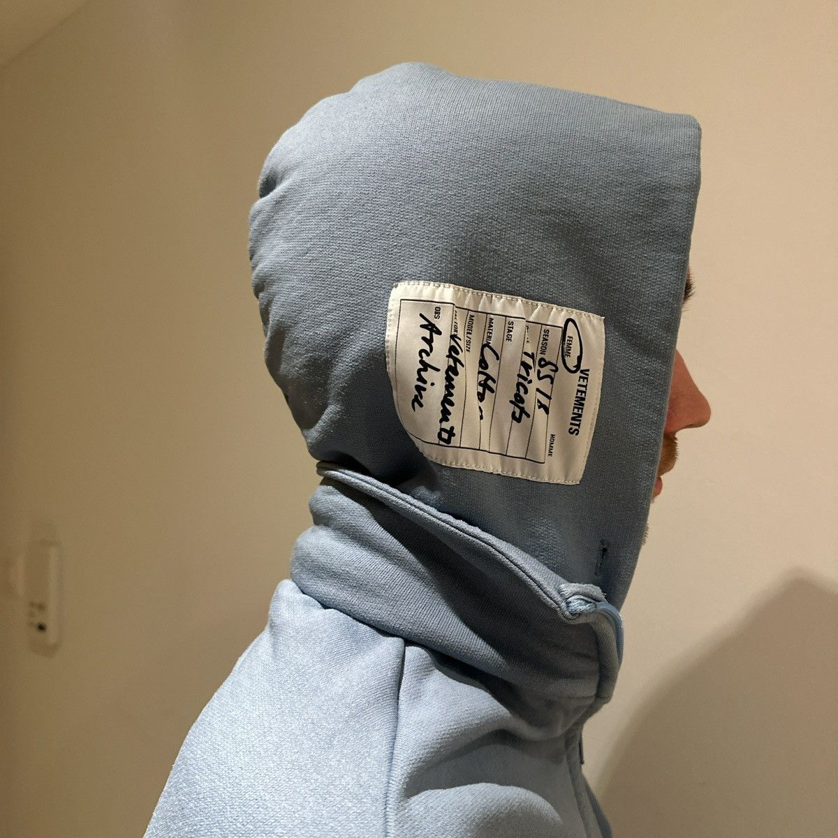 Vetements VETEMENTS SS18 RARE BABY BLUE ZIP UP HOODIE Size XS / US 0-2 / IT 36-38 - 3 Thumbnail