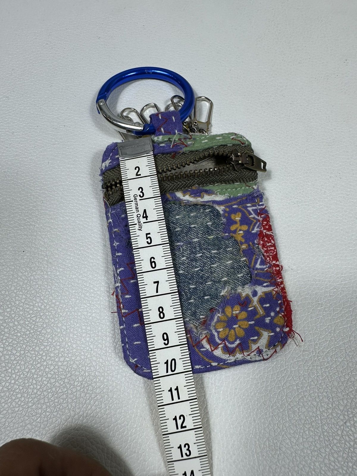 Other Custom Made Distressed Paisley Patchwork Keychain Wallet Size ONE SIZE - 8 Thumbnail