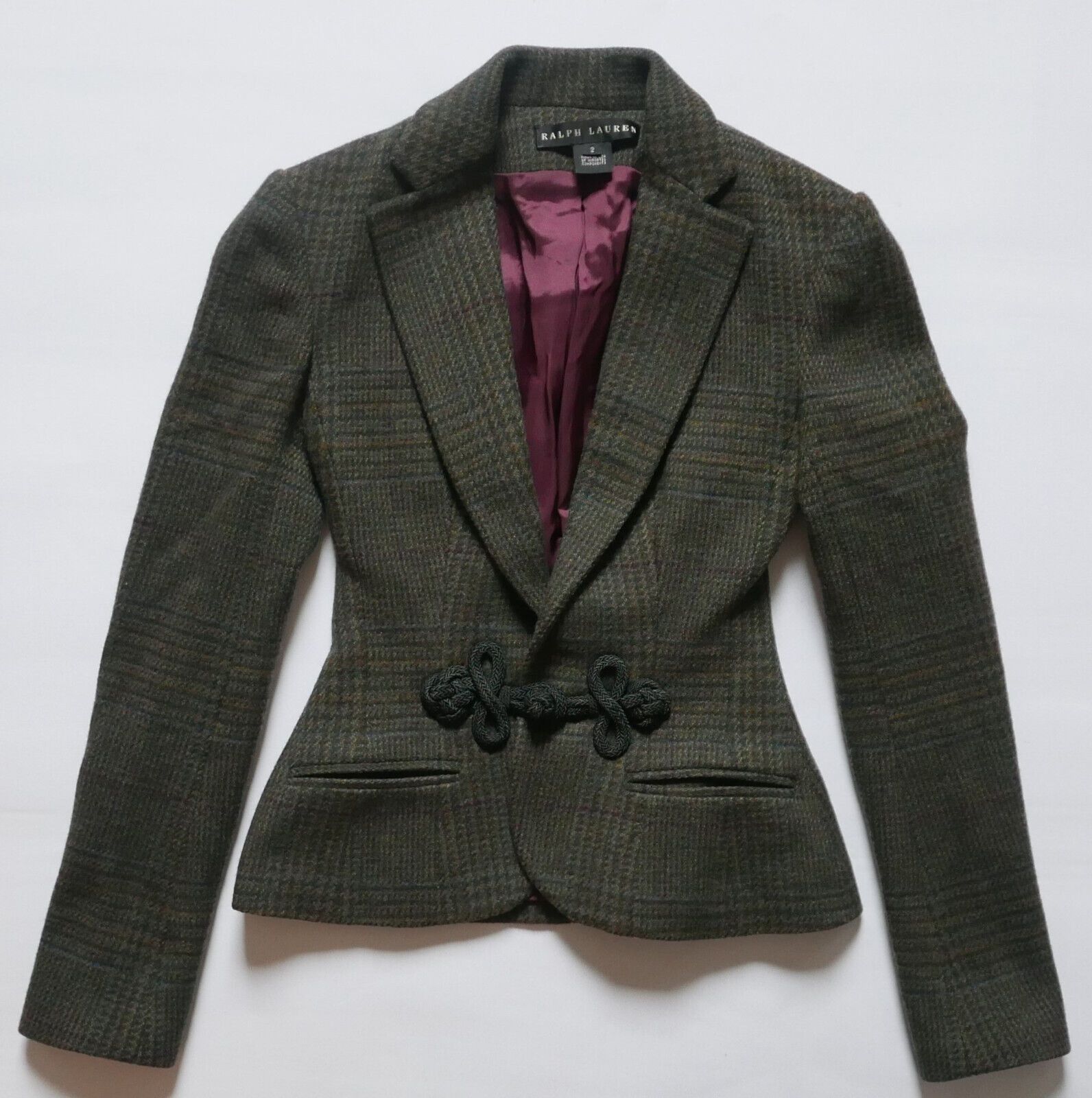 Ralph Lauren Black Label Ralph Lauren Black Label Blazer Jacket Coat Tweed Wool USA 2 Size XS / US 0-2 / IT 36-38 - 1 Thumbnail