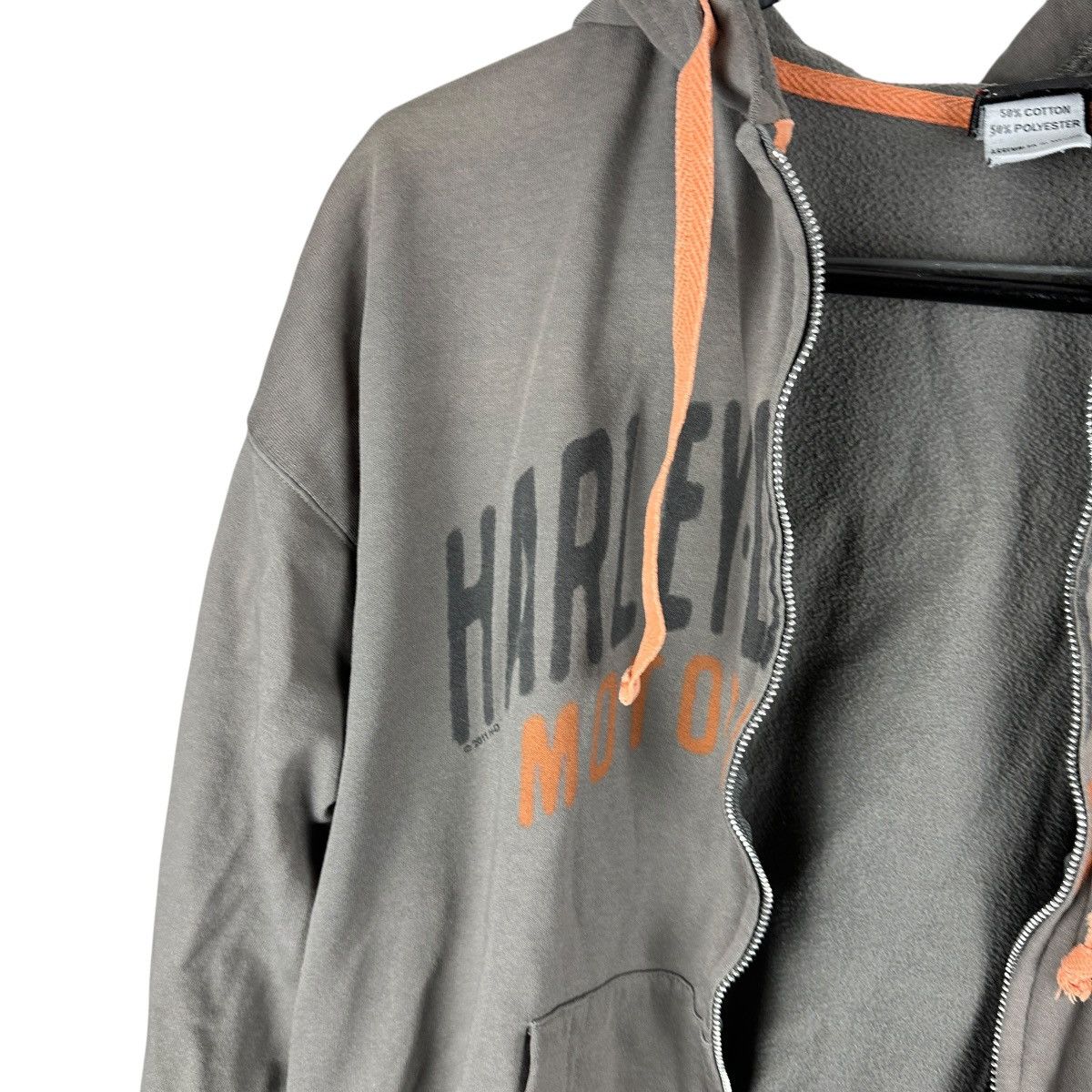 Harley Davidson × Vintage Vintage Y2K Harley Davidson Pittsburgh Full Zip Hoodie Size US L / EU 52-54 / 3 - 3 Thumbnail