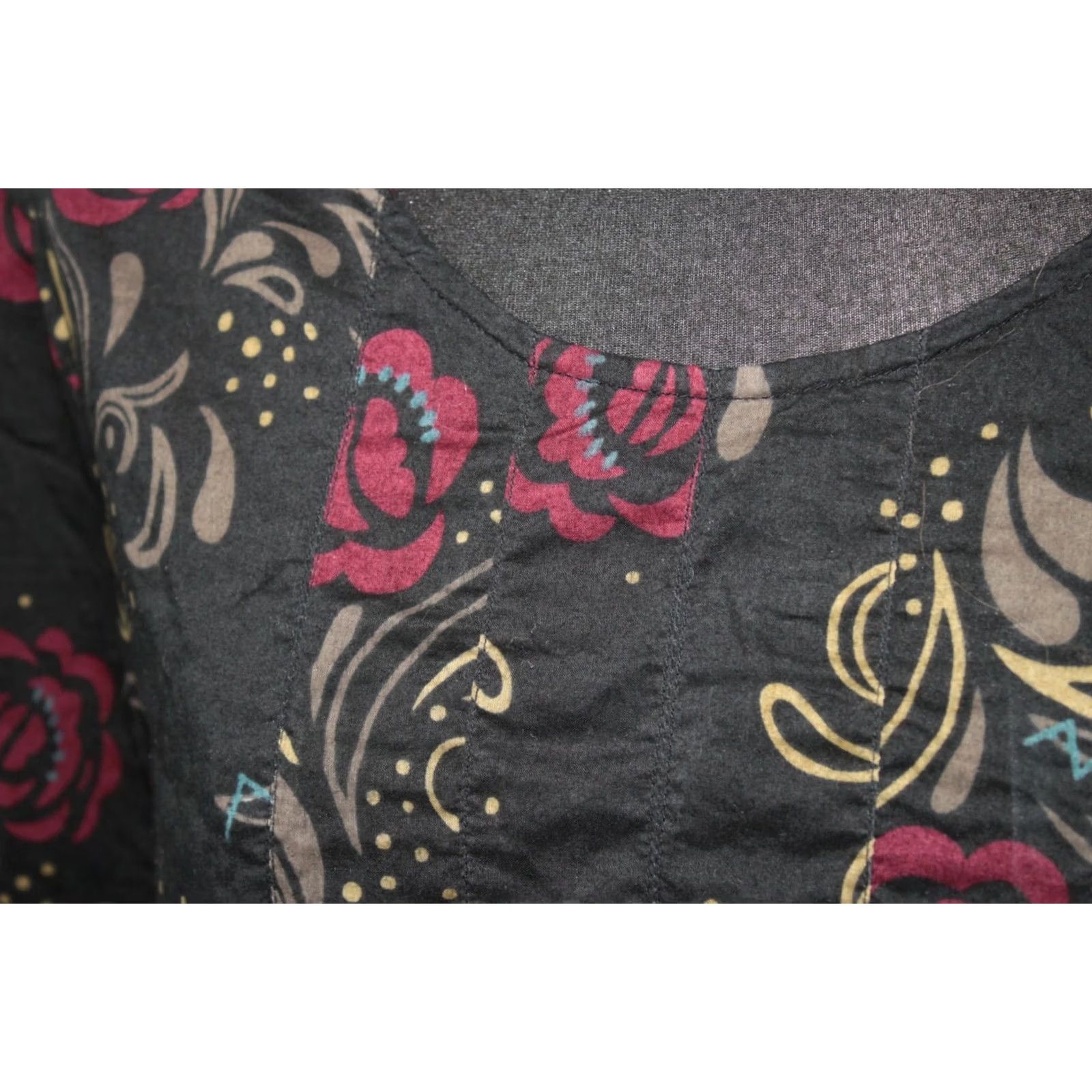 Vintage Gudrun Sjoden Dress Womens M Midi A-Line Dress 100% Organic Cotton Multicoloured Gothic Sjoden Womens M Midi Dress Size M / US 6-8 / IT 42-44 - 3 Thumbnail