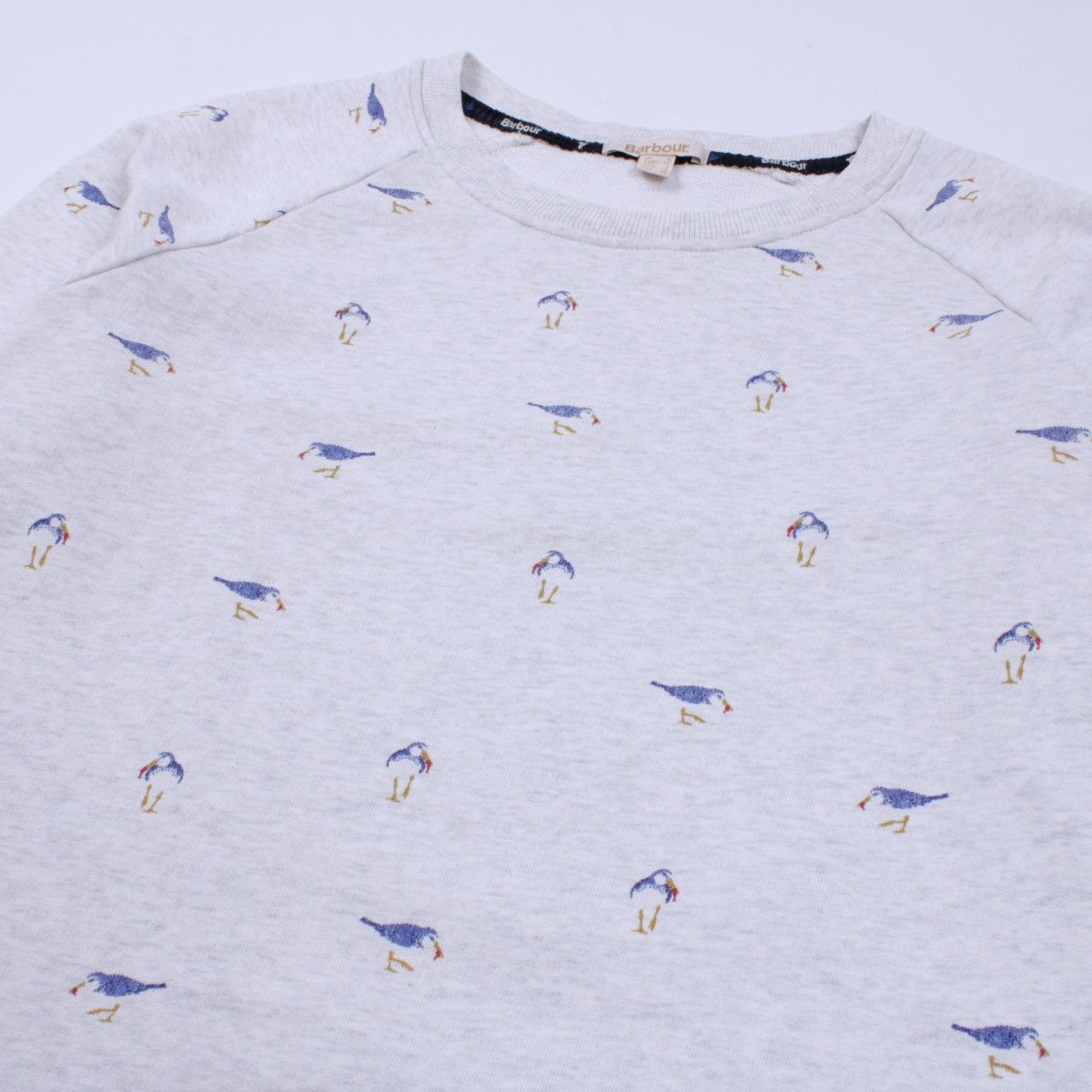 Barbour BARBOUR Langstone Bird Printed Gray Sweatshirt Size S / US 4 / IT 40 - 8 Thumbnail