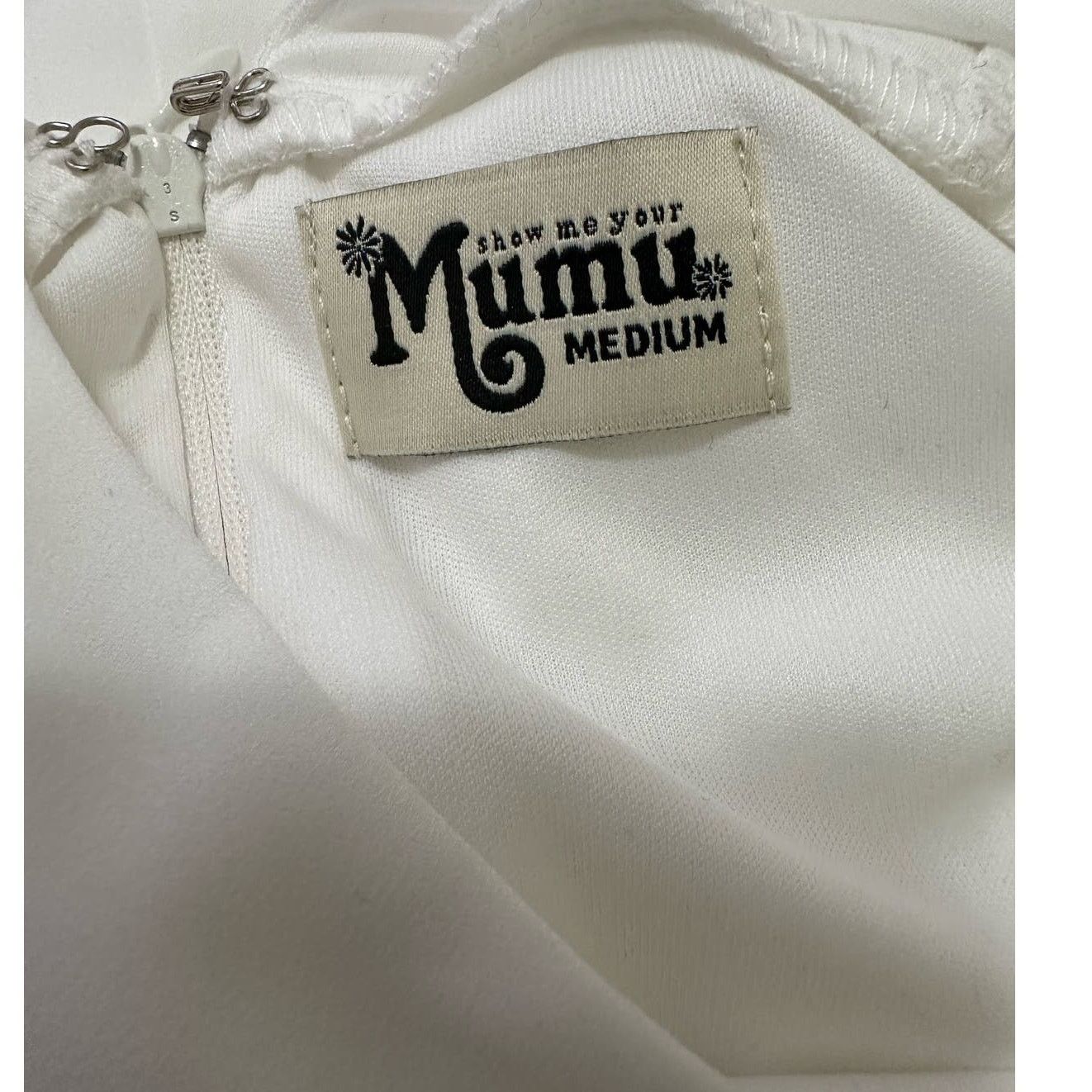 Show Me Your MuMu Show me your Mumu white chiffon wedding dress size M Size M / US 6-8 / IT 42-44 - 3 Thumbnail