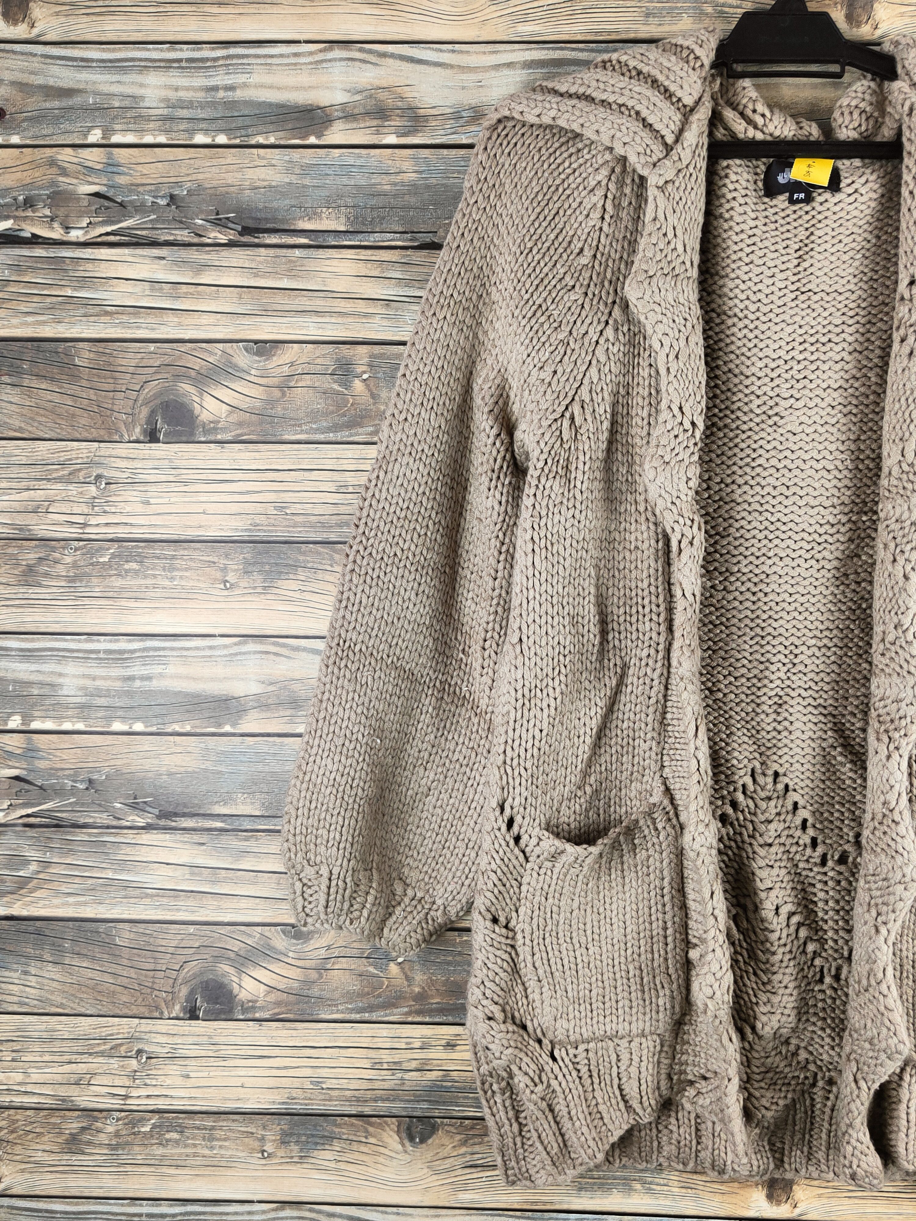 Jil Stuart DL Jill Stuart Beige Knitwear Cardigans #46-605 Size M / US 6-8 / IT 42-44 - 3 Thumbnail