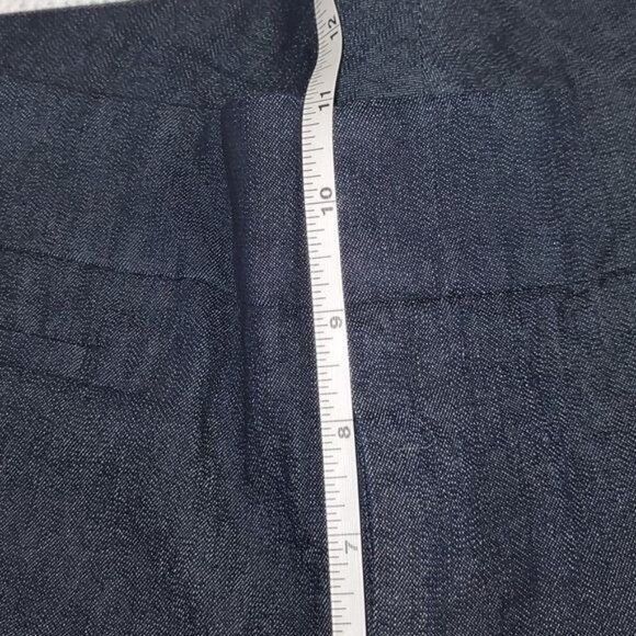 Designer Attyre New York Kerry High Rise Belt Looped Dark Blue Sz 16 Size 38" / US 16 / IT 52 - 6 Thumbnail