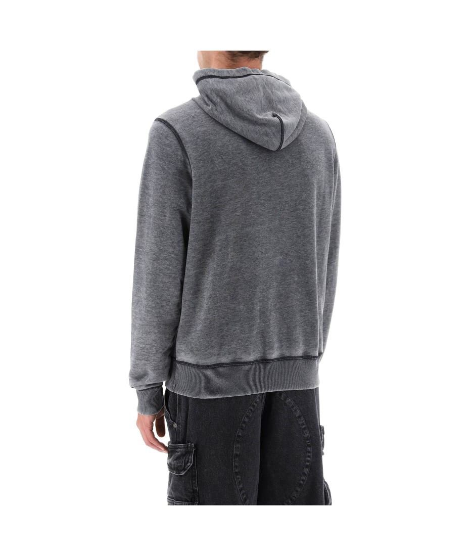 Diesel DIESEL BURN OUT HOODIE Size US L / EU 52-54 / 3 - 3 Thumbnail