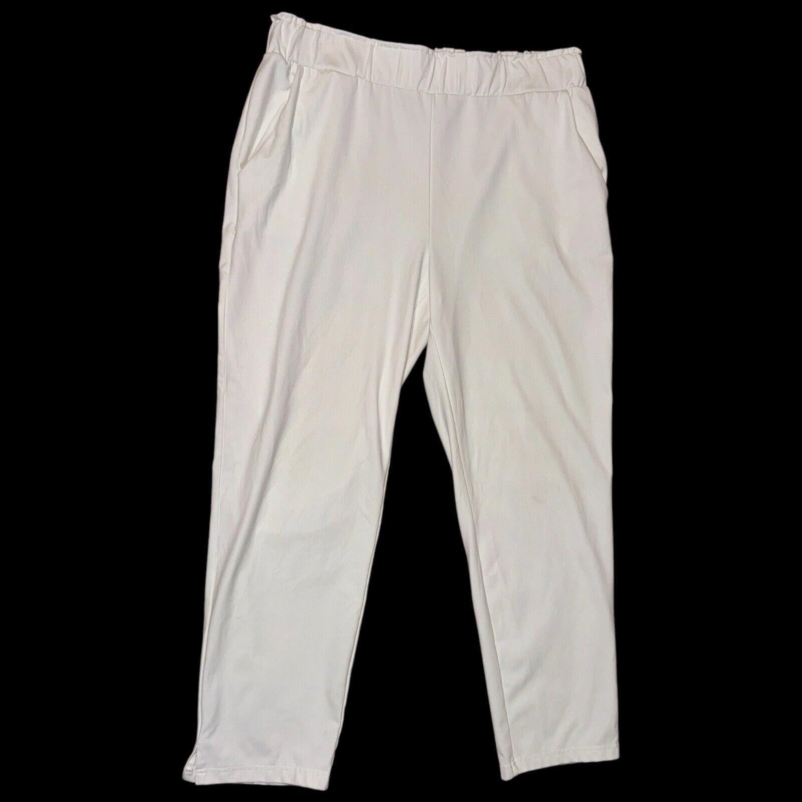 Joie White Joie Pants Sz L Wide Leg High Rise Pkts Size 36" / US 14 / IT 50 - 1 Thumbnail