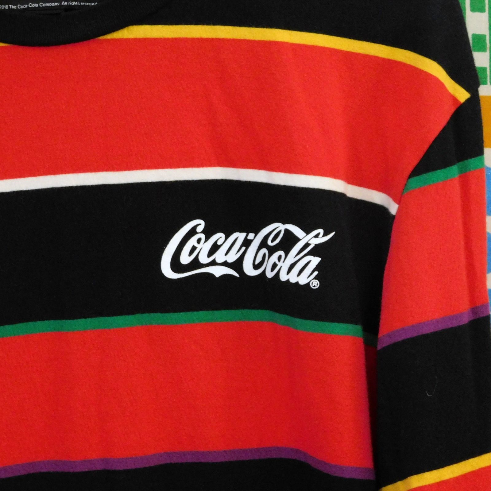 Pacsun Pac Sun Coca Cola Striped Long Sleeve T Shirt Size S Size US S / EU 44-46 / 1 - 4 Thumbnail
