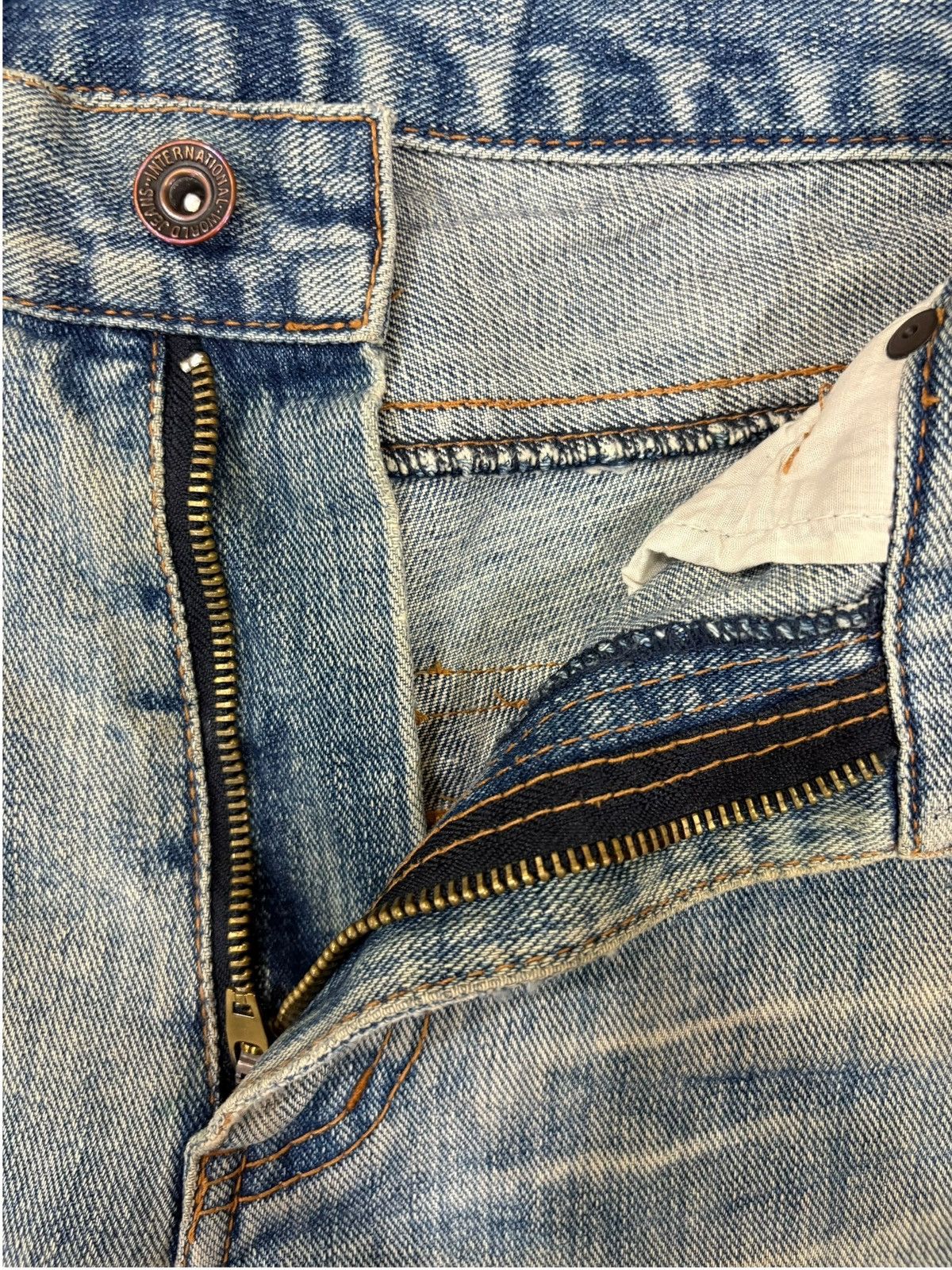 Yasuyuki Ishii Vintage Japanese Brand Mud Wash Distressed Loose Jeans Size US 32 / EU 48 - 5 Thumbnail