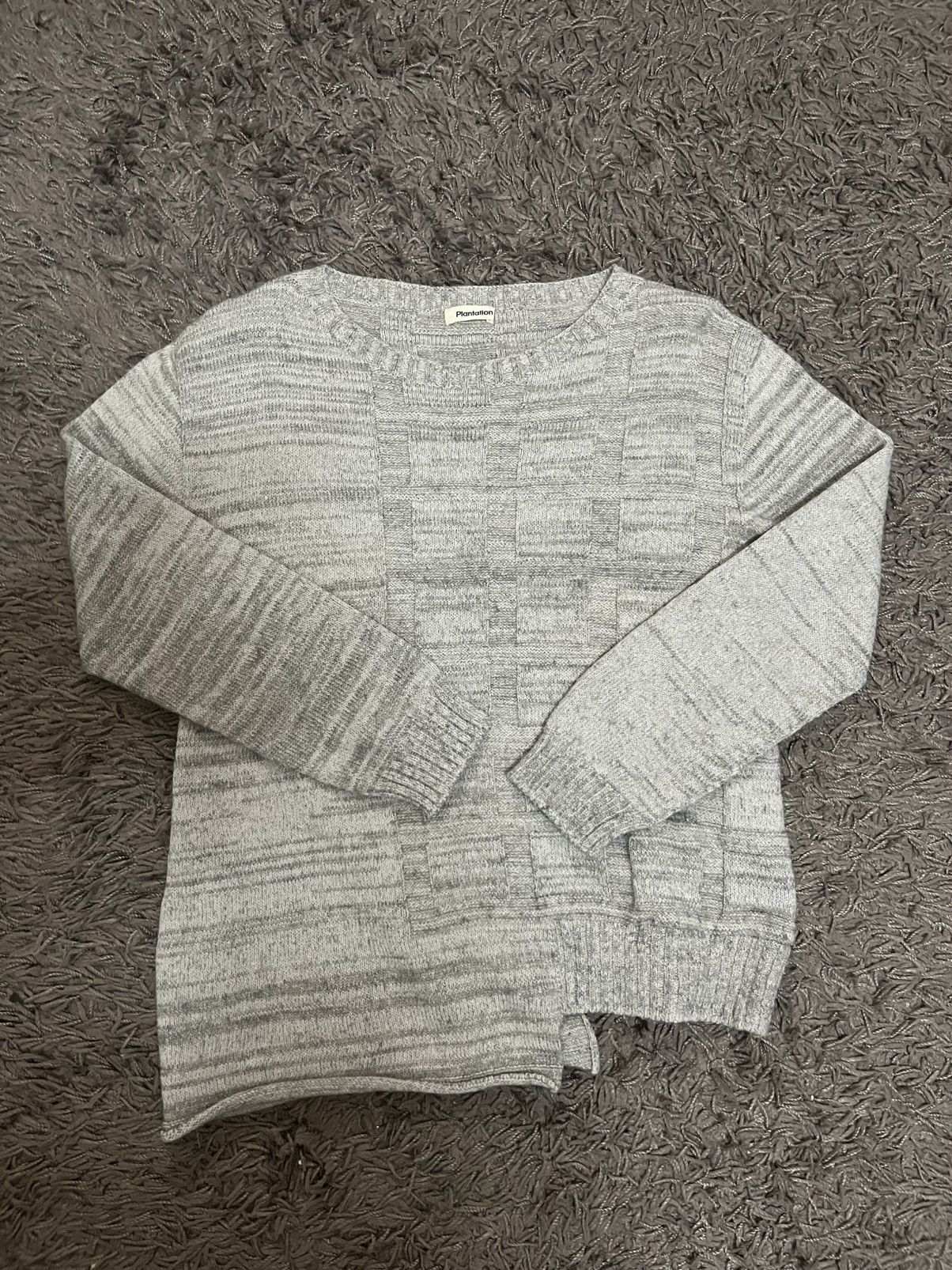 Issey Miyake 1990s checker drop hem asymmetrical knits #F3 Size M / US 6-8 / IT 42-44 - 6 Thumbnail