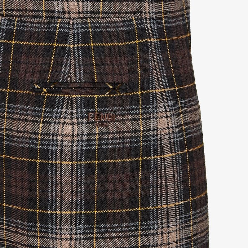 Fendi o1s1wg110226 Mini Dress in Multicolor Size M / US 6-8 / IT 42-44 - 3 Thumbnail