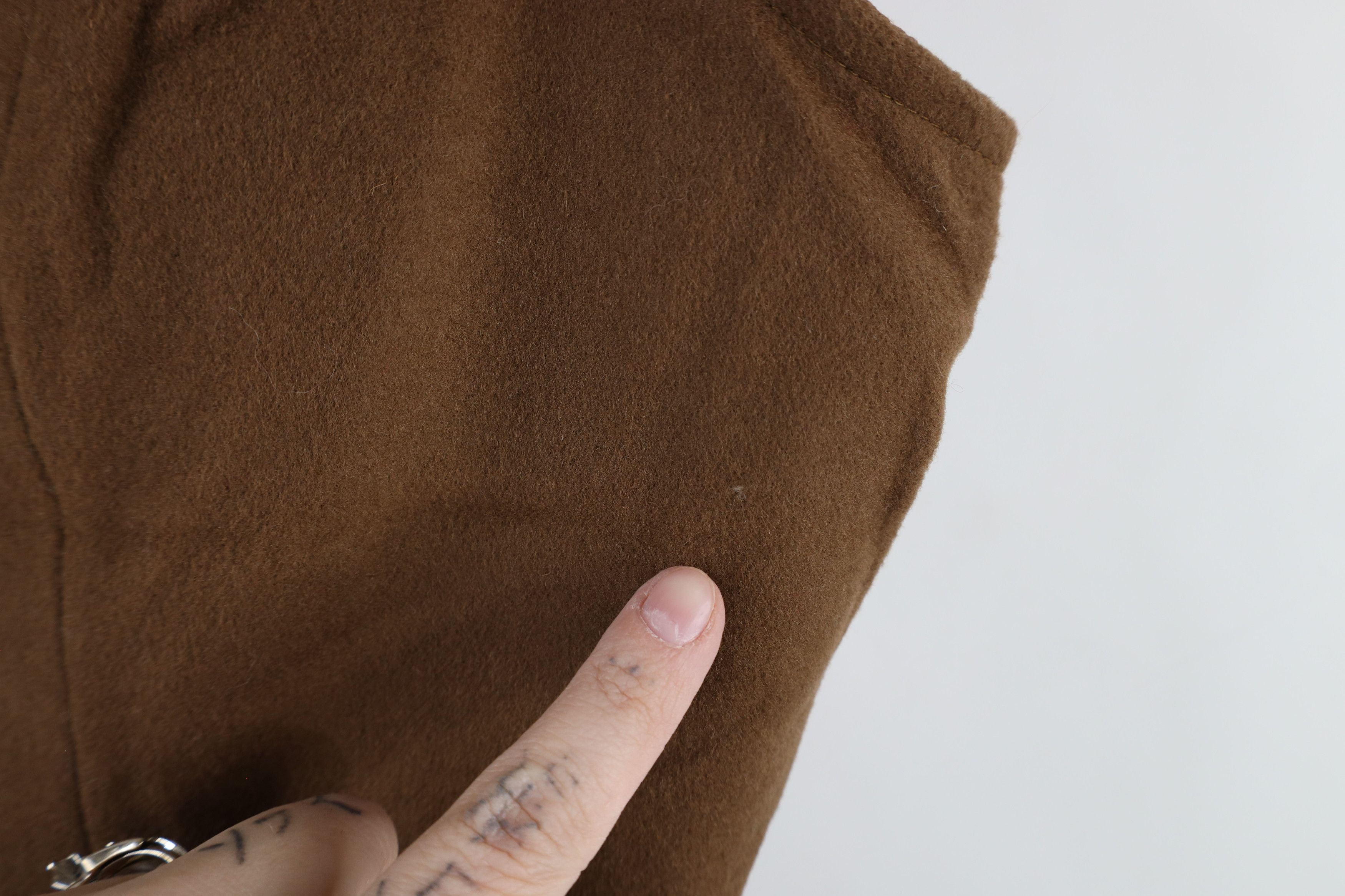 Vintage Vintage 90s Streetwear Cashmere Blend Buckle Back Vest Brown Size L / US 10 / IT 46 - 4 Thumbnail