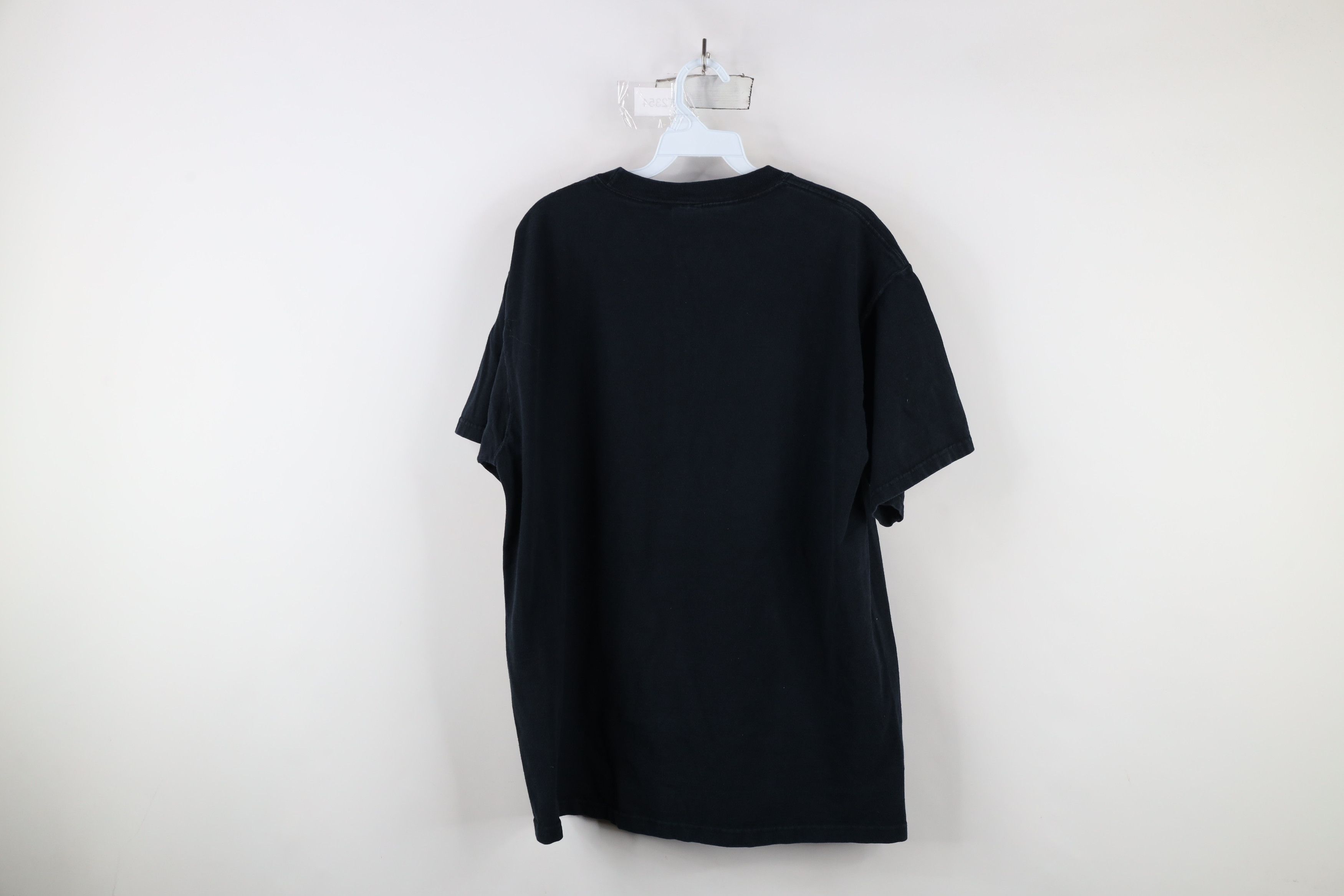 Vintage Vintage 90s Streetwear Heavyweight Cotton T-Shirt Black Size US L / EU 52-54 / 3 - 8 Thumbnail