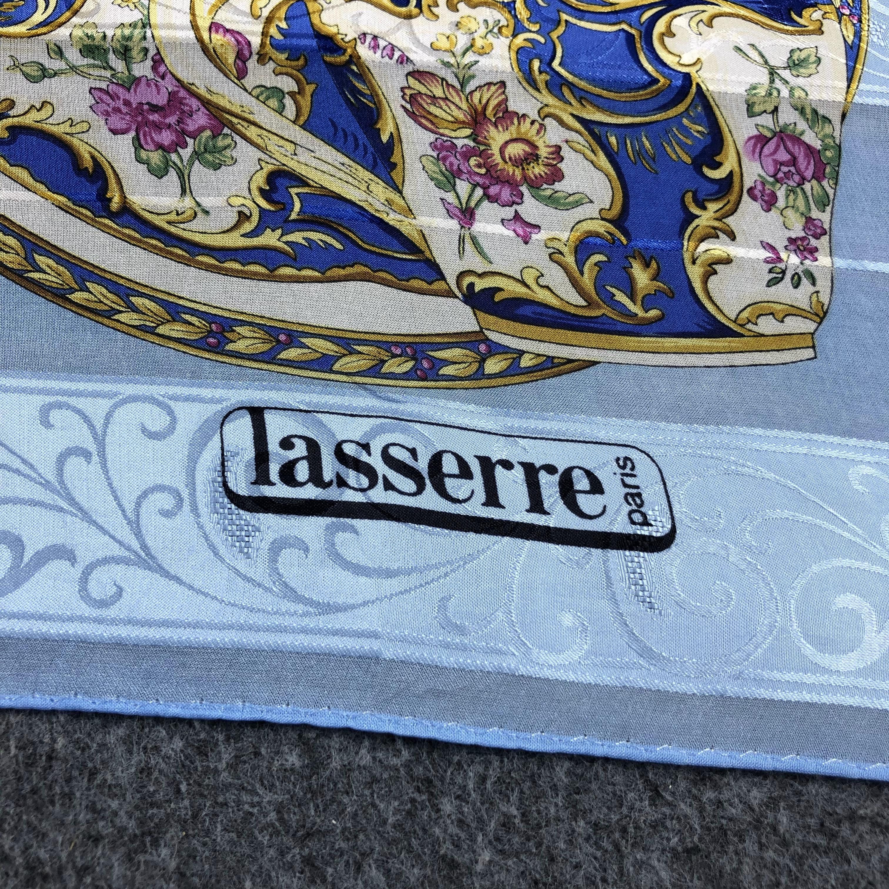 Vintage Lasserre Baroque Slit Thread Silk Scarf M361 Size ONE SIZE - 4 Thumbnail