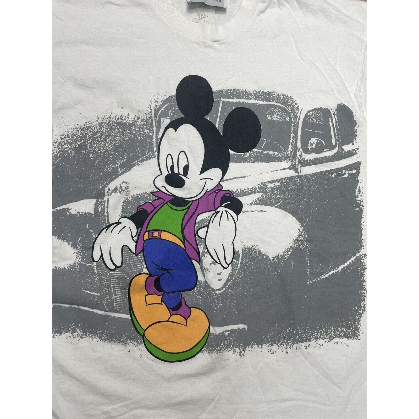 Vintage 80’s Mickey By Jerry Leigh Large All Over Graphic Car Size US XL / EU 56 / 4 - 2 Thumbnail