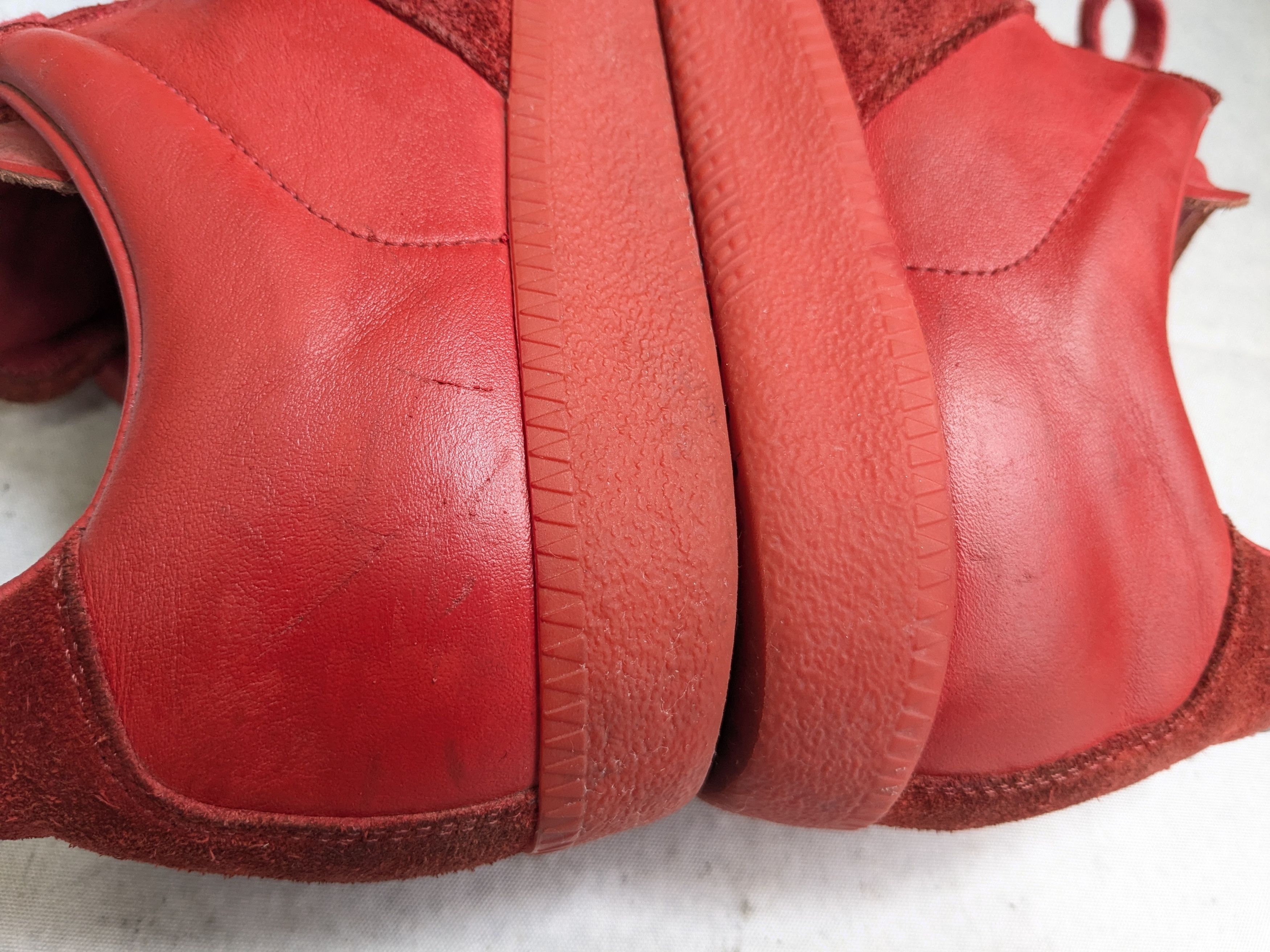 Maison Margiela Maison Margiela Replica GAT Red 10.5 43.5 Low Tops Size US 10.5 / EU 43-44 - 14 Thumbnail