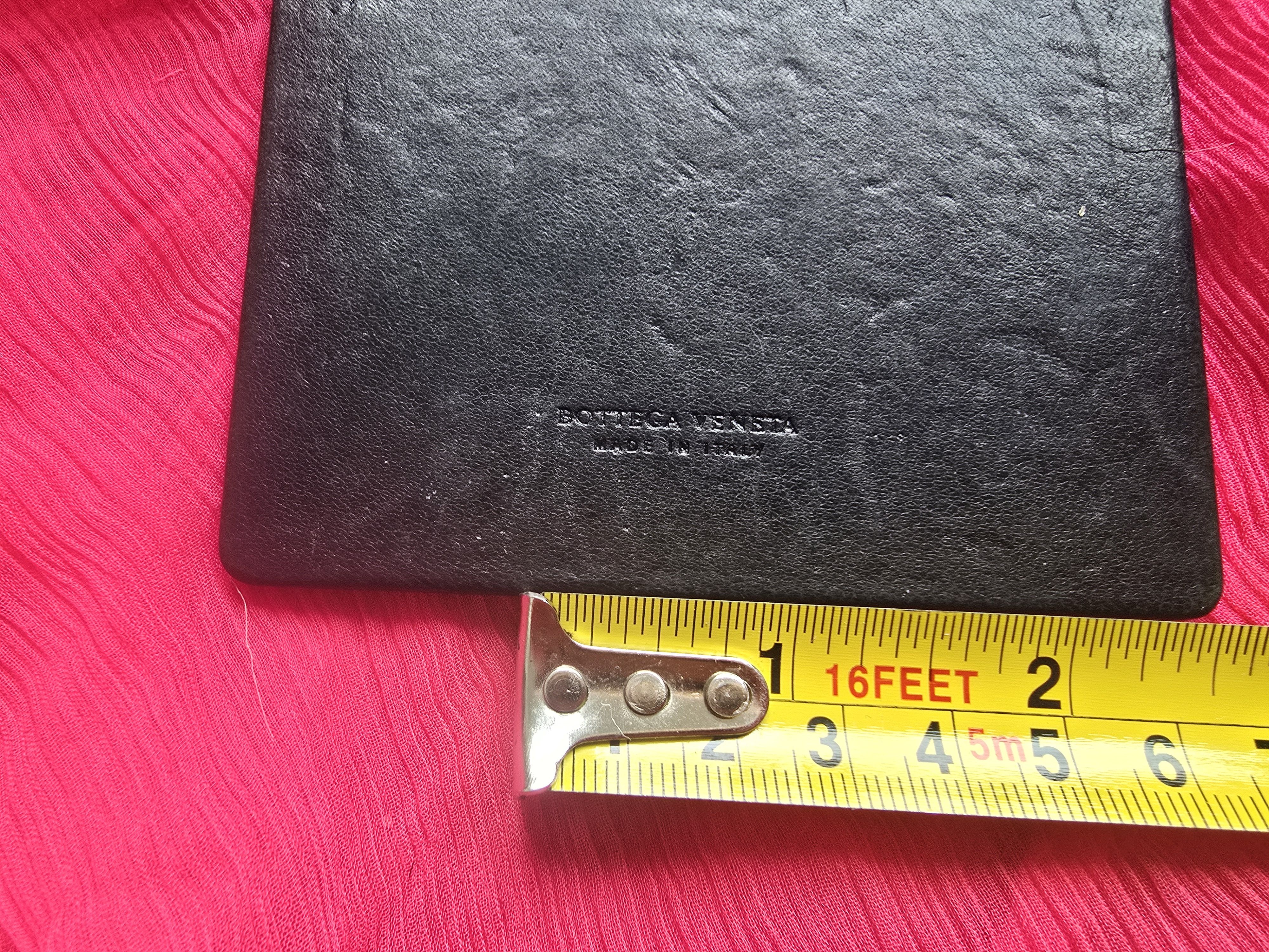 Bottega Veneta Luxury Designer: BOTTEGA VENETA Vntg Black Leather Mirror Size ONE SIZE - 3 Thumbnail