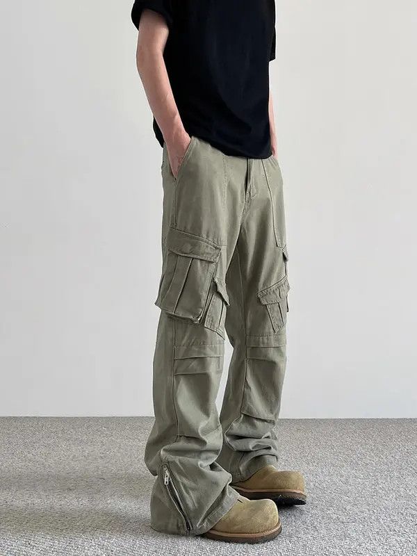 VIBE Cargo Stacked Pants Wide Leg Pants Size US 30 / EU 46 - 2 Thumbnail