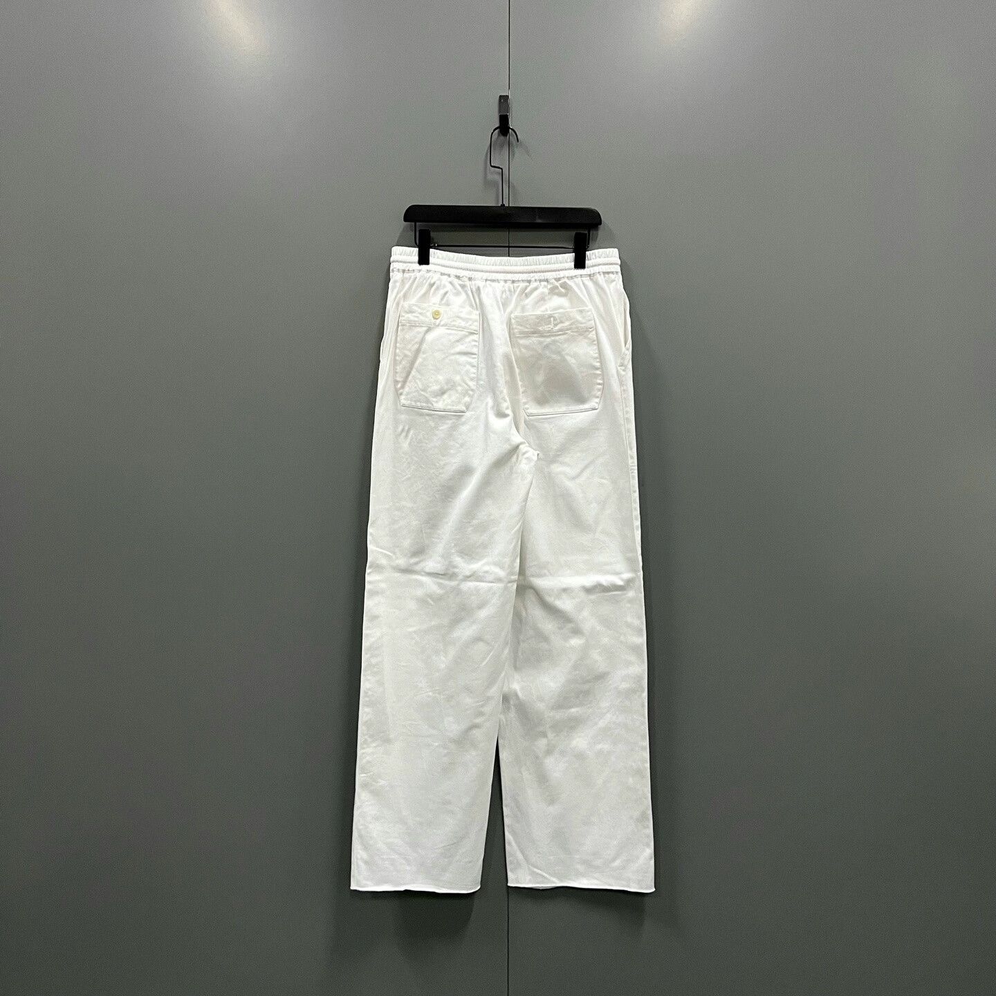Hermes HERMES White Elastic Waist Straight-Leg Pants Size US 28 / EU 44 - 2 Thumbnail