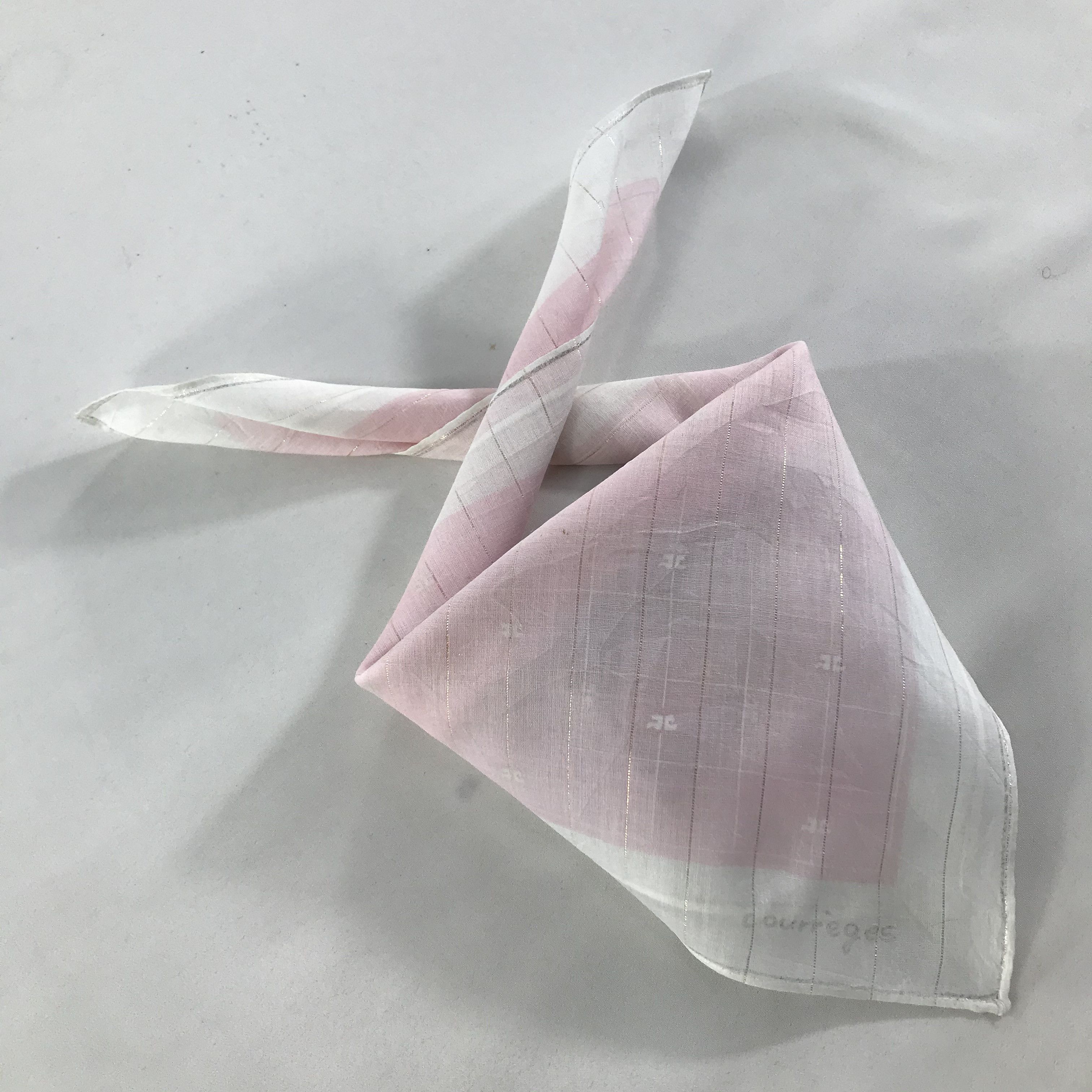 Courreges × Vintage Courreges Bandana / Handkerchief / Neckerchief - S1284 Size ONE SIZE - 4 Thumbnail