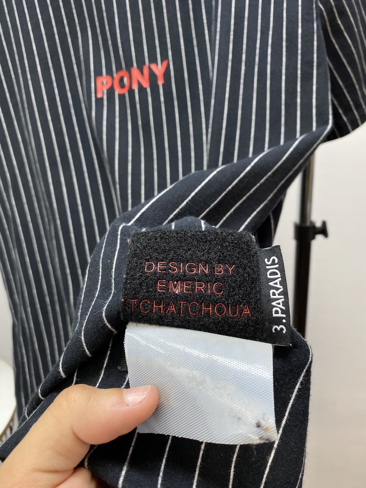 3.PARADIS × PONY 3.Paradis x Pony Striped T-Shirt Size US XL / EU 56 / 4 - 10 Thumbnail