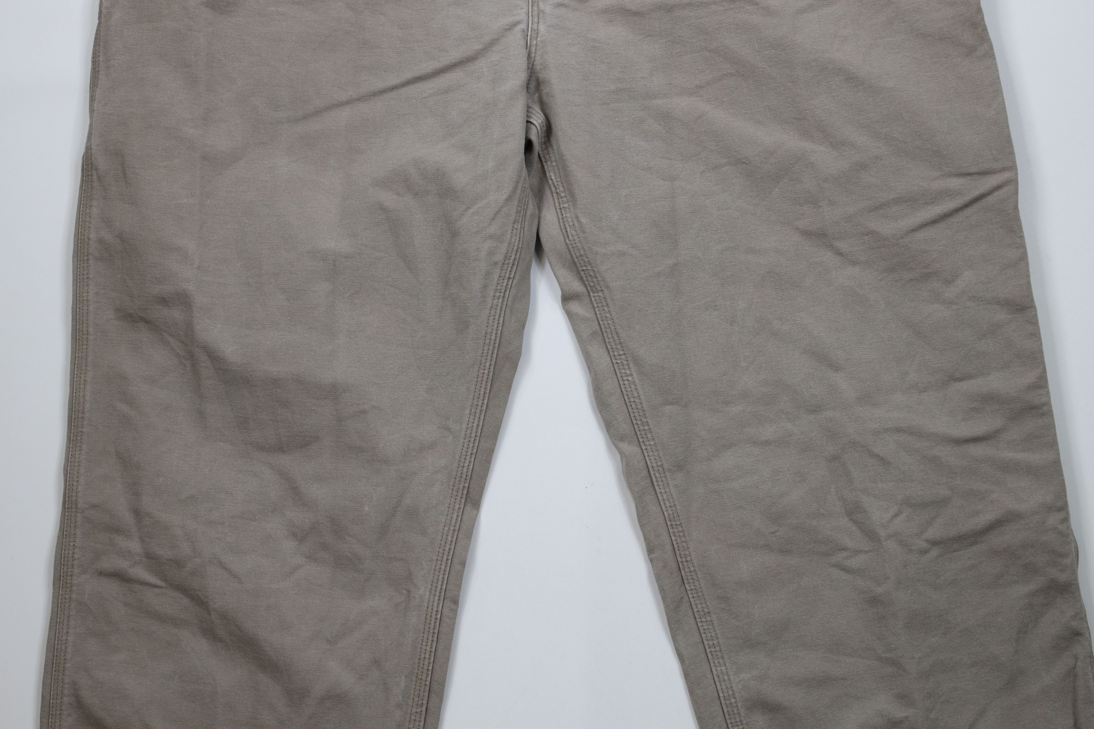 Carhartt × Vintage Vintage Y2K Carhartt Dungaree Wide Leg Canvas Pants Desert Size US 44 / EU 60 - 3 Thumbnail