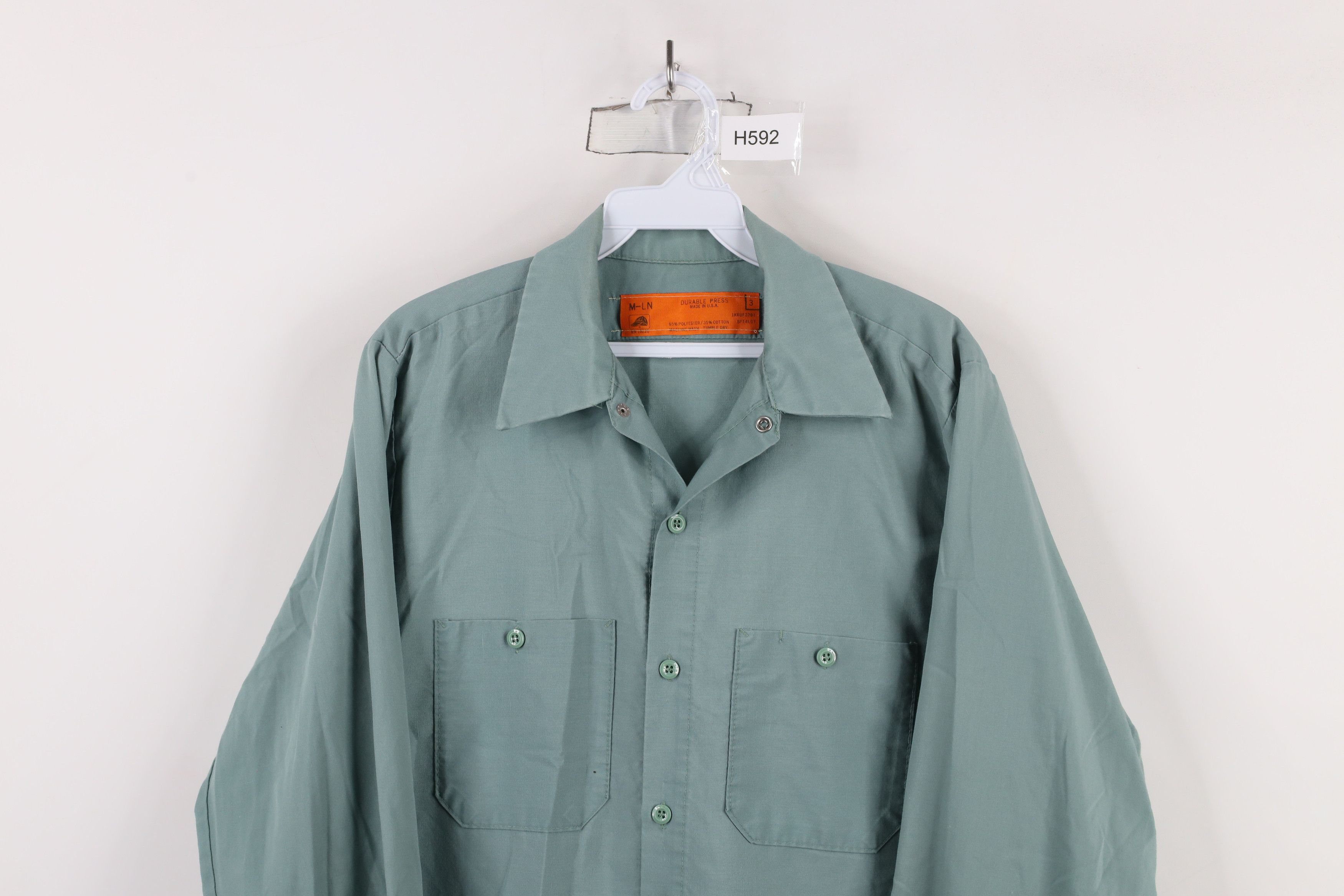 Vintage Vintage 70s Streetwear Workwear Mechanic Button Shirt Mint Size US M / EU 48-50 / 2 - 2 Thumbnail