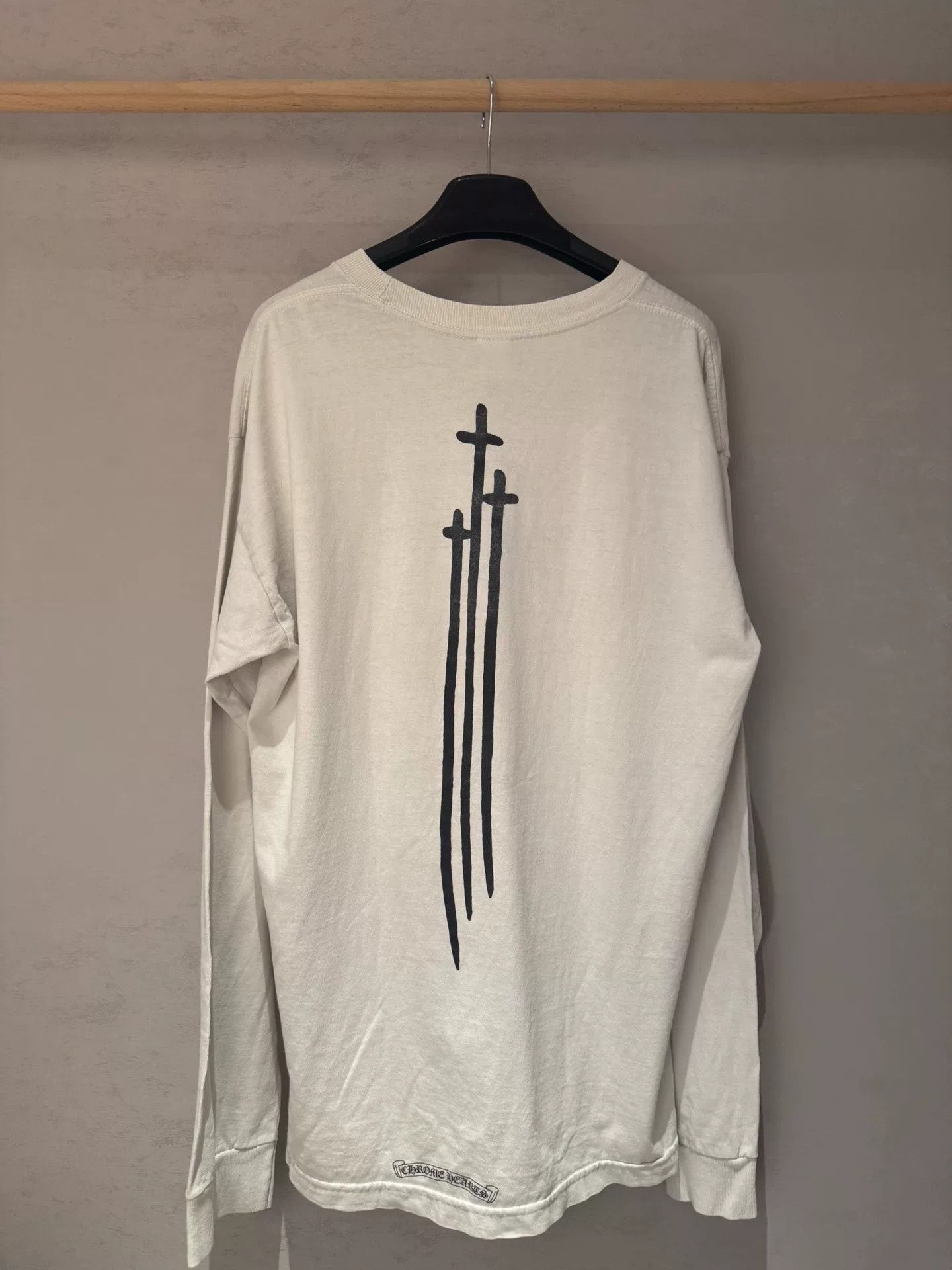Chrome Hearts Chrome Hearts White Long Sleeve T-shirt Size US L / EU 52-54 / 3 - 1 Thumbnail