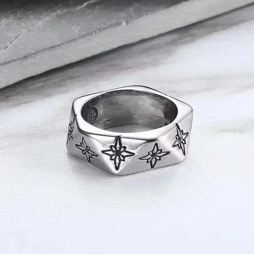 Other Stainless Steel Star Polygon Ring Size ONE SIZE - 3 Thumbnail