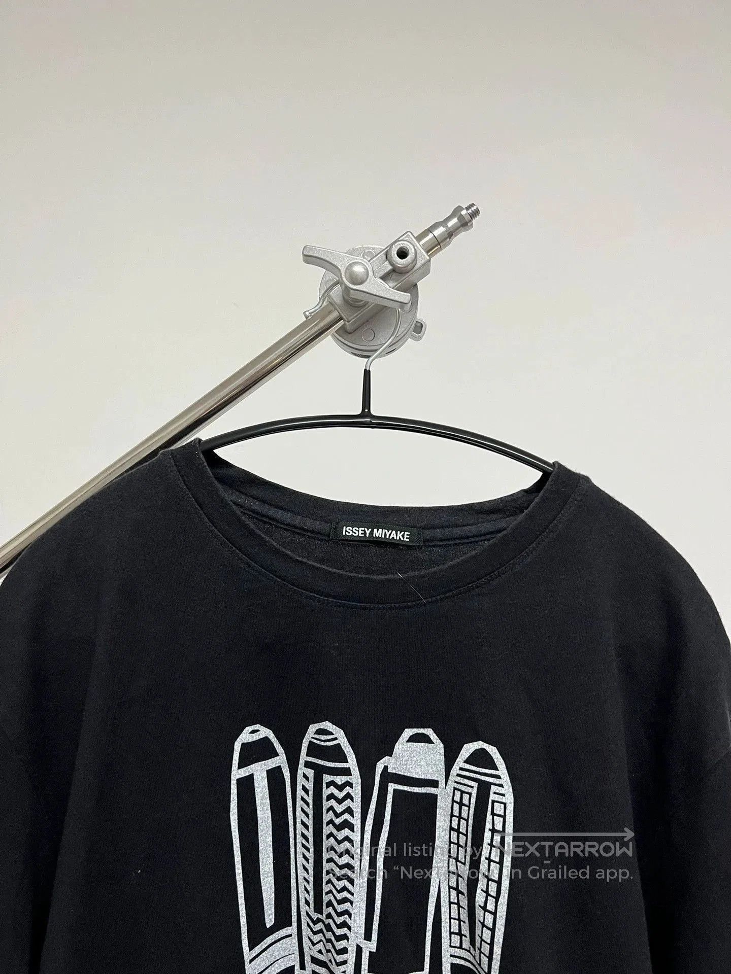 Issey Miyake Black Short Sleeve Graphic T. Size US XL / EU 56 / 4 - 3 Thumbnail