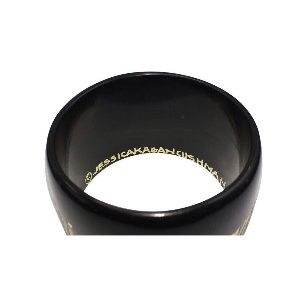 Designer Jessica Kagan Cushman Black Resin Bangle Vodka Martini Size ONE SIZE - 6 Thumbnail
