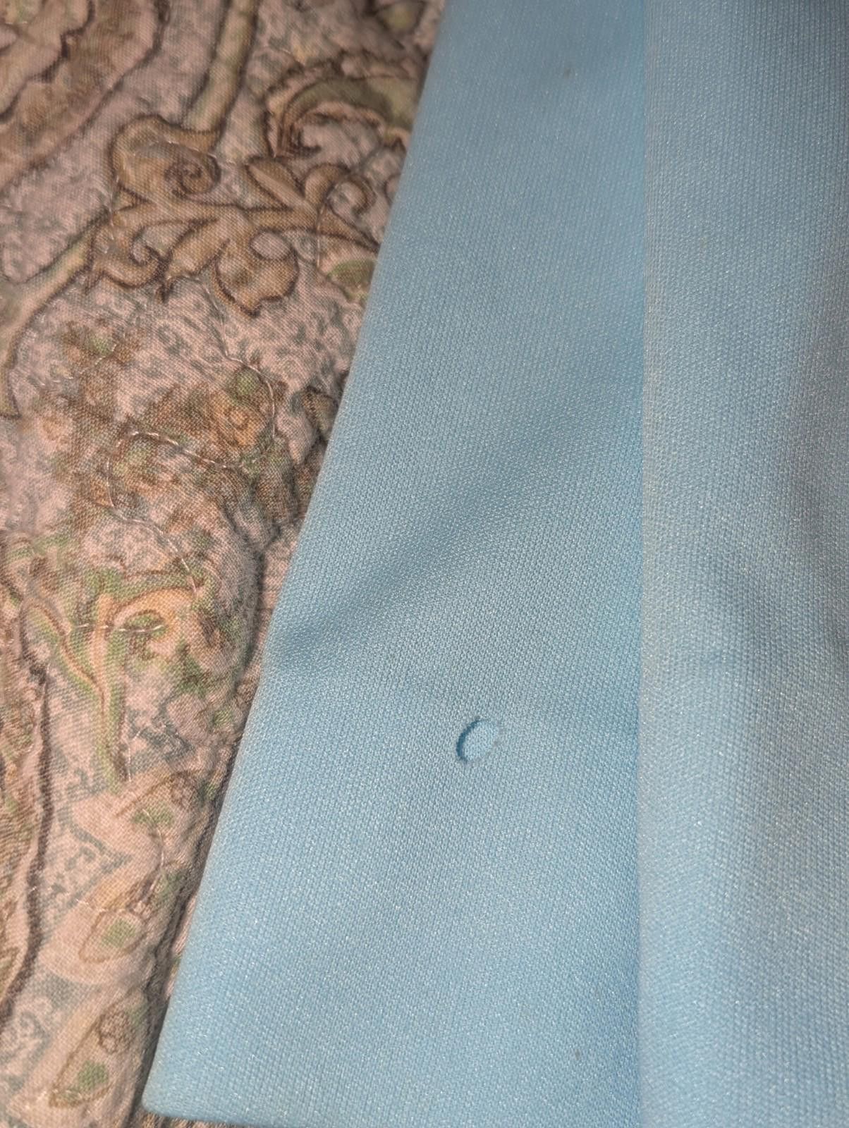 Handmade VTG Light Blue 60s Coquette Sheer Sleeved Maxi Prairie Dress Size L / US 10 / IT 46 - 3 Thumbnail