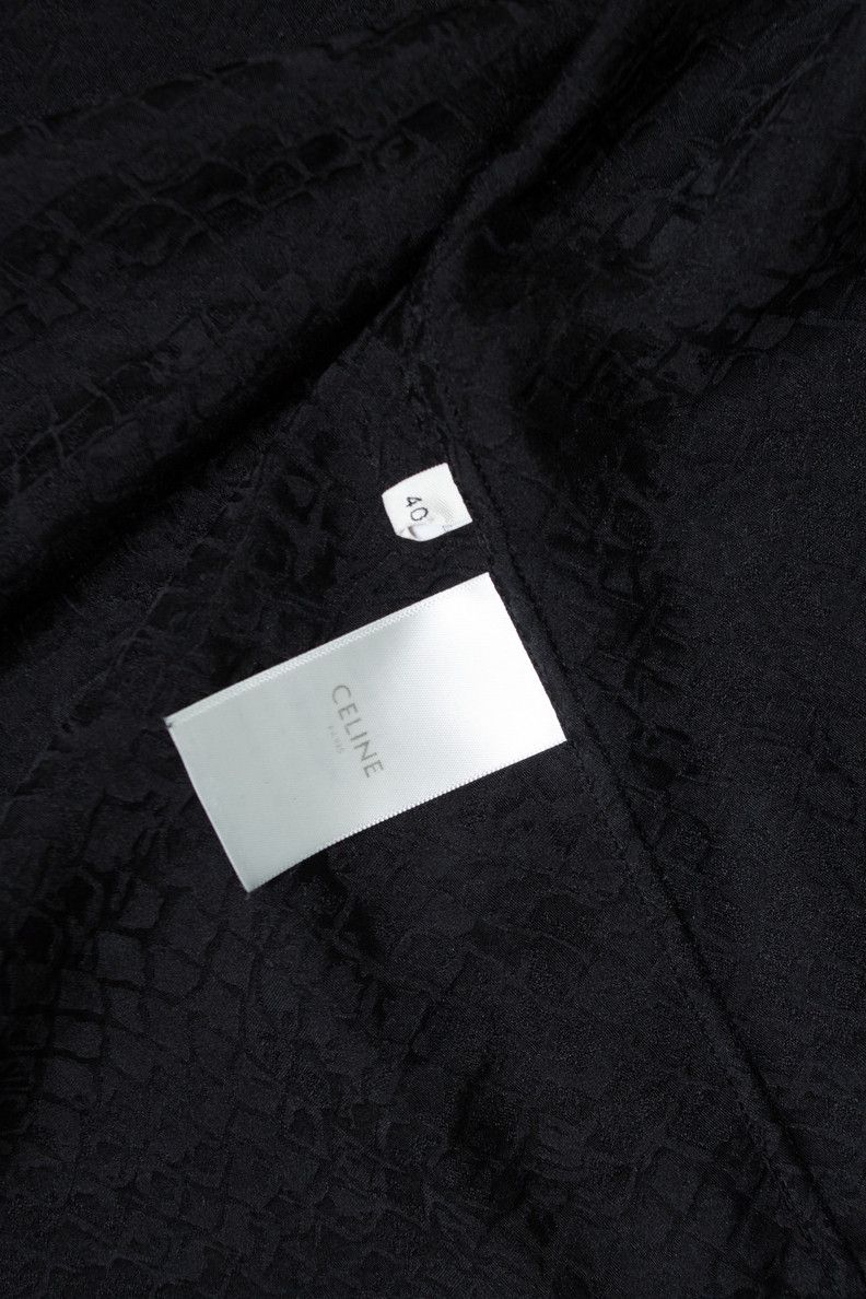 Saint Laurent Paris Celine, Lizard printed shirt in black Size US M / EU 48-50 / 2 - 6 Thumbnail