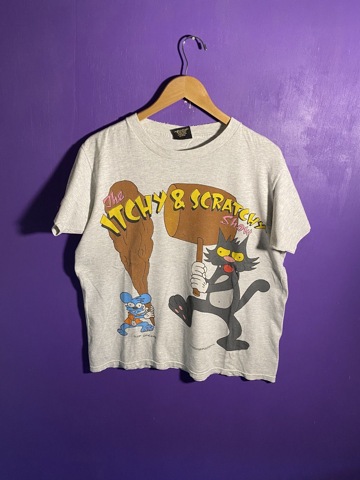 Other Vintage 1992 The simpsons itchy and scratchy t-shirt Size US L / EU 52-54 / 3 - 1 Thumbnail