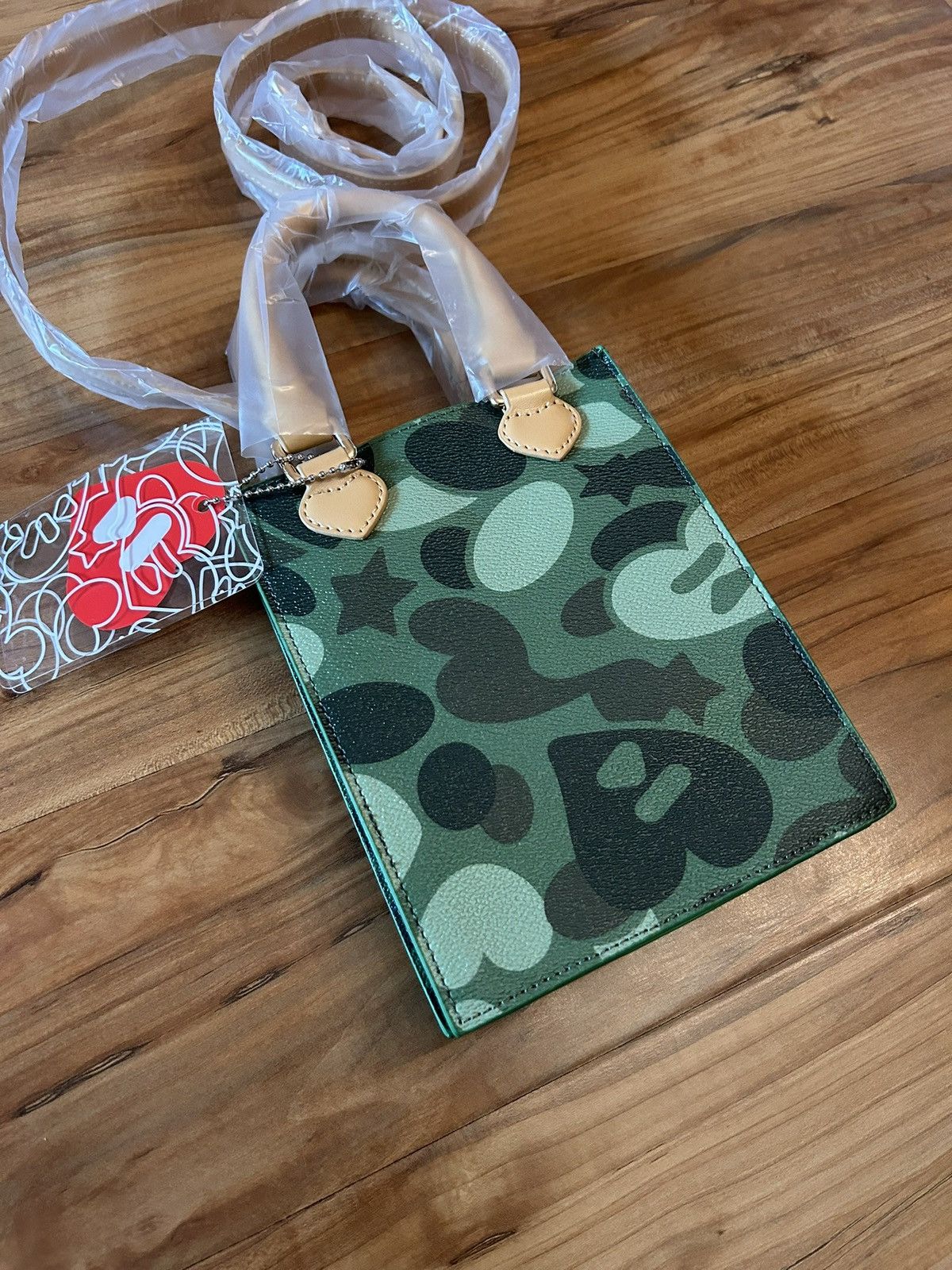 Bape Bape Green Apee Camo Mini Tote Bag Size ONE SIZE - 3 Thumbnail