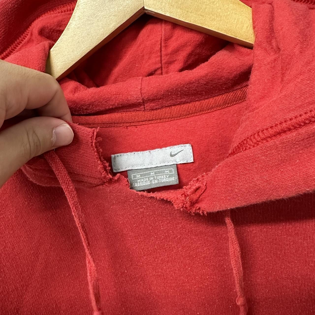 Nike × Vintage Y2K Nike Sweatshirt Hoodie Red Men’s Medium Size US M / EU 48-50 / 2 - 4 Thumbnail
