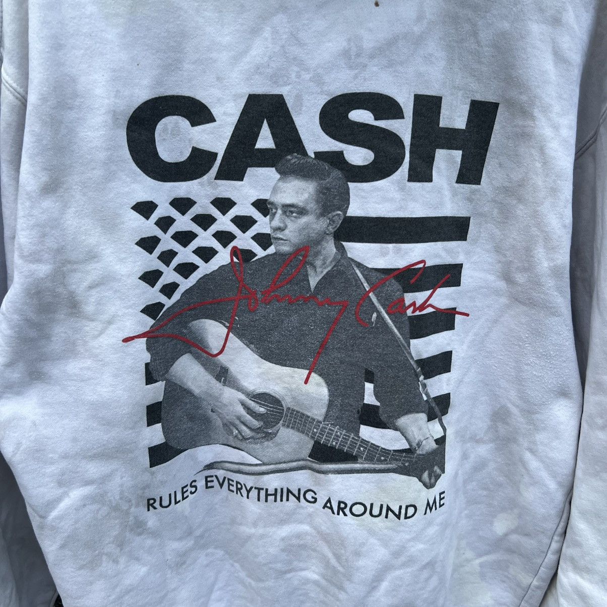 Diamond Supply Co. “RARE” DIAMOND SUPPLY CO. X JOHNNY CASH TRASHED HOODIE Size US M / EU 48-50 / 2 - 18 Thumbnail