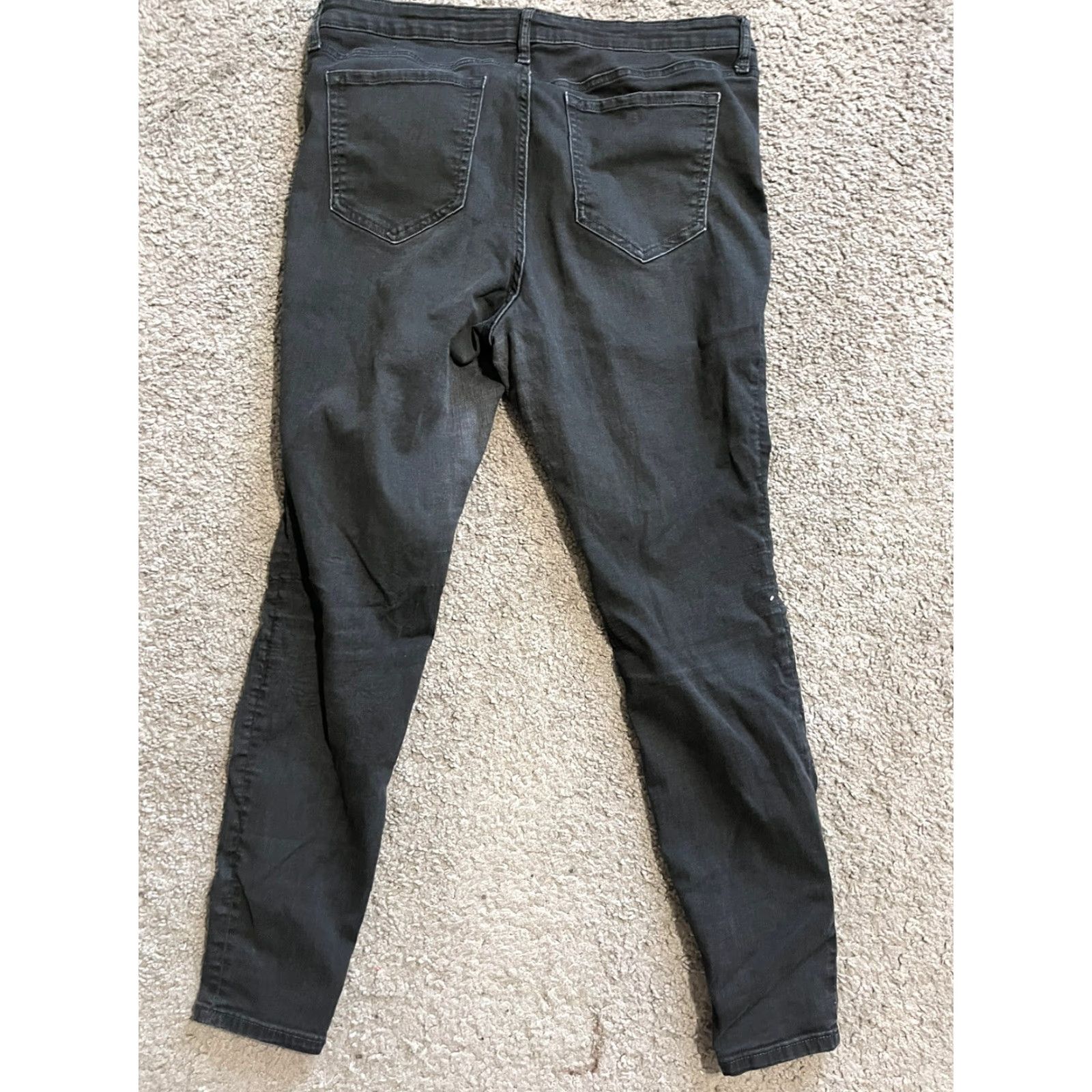 Gap Gap Jeans Jegging Denim 33 Black Solid Women Adult Regular Rise 26in Mid - Brand Gap Womens Jeans 33 Black Solid Size 24" / US 00 / IT 34 - 3 Thumbnail