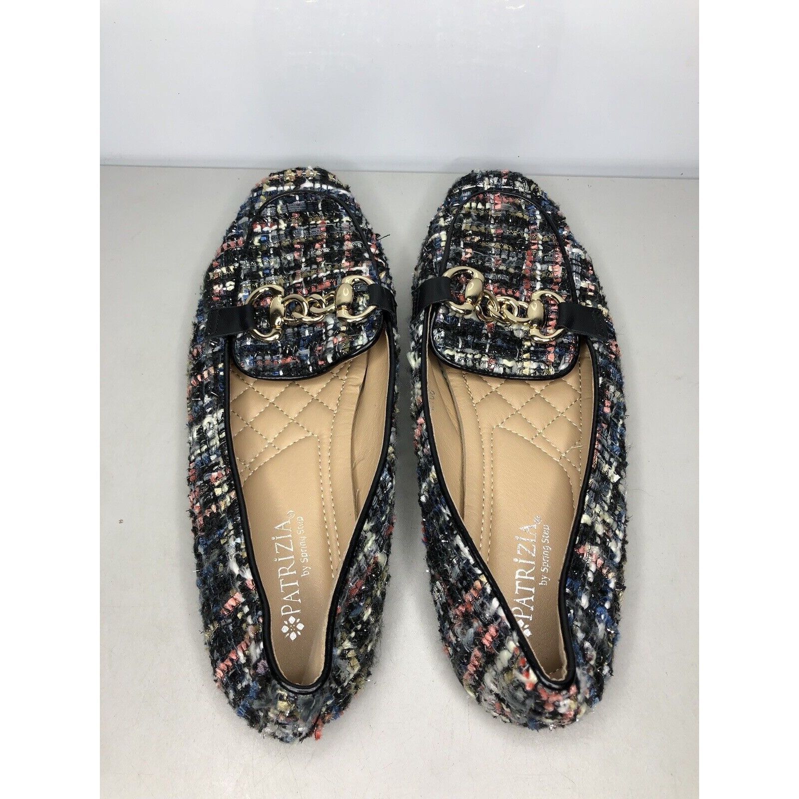 Spring Court Patrizia Spring Step Chanello Multicolor Fabric Leather Flat Size US 8.5 / IT 38.5 - 4 Thumbnail