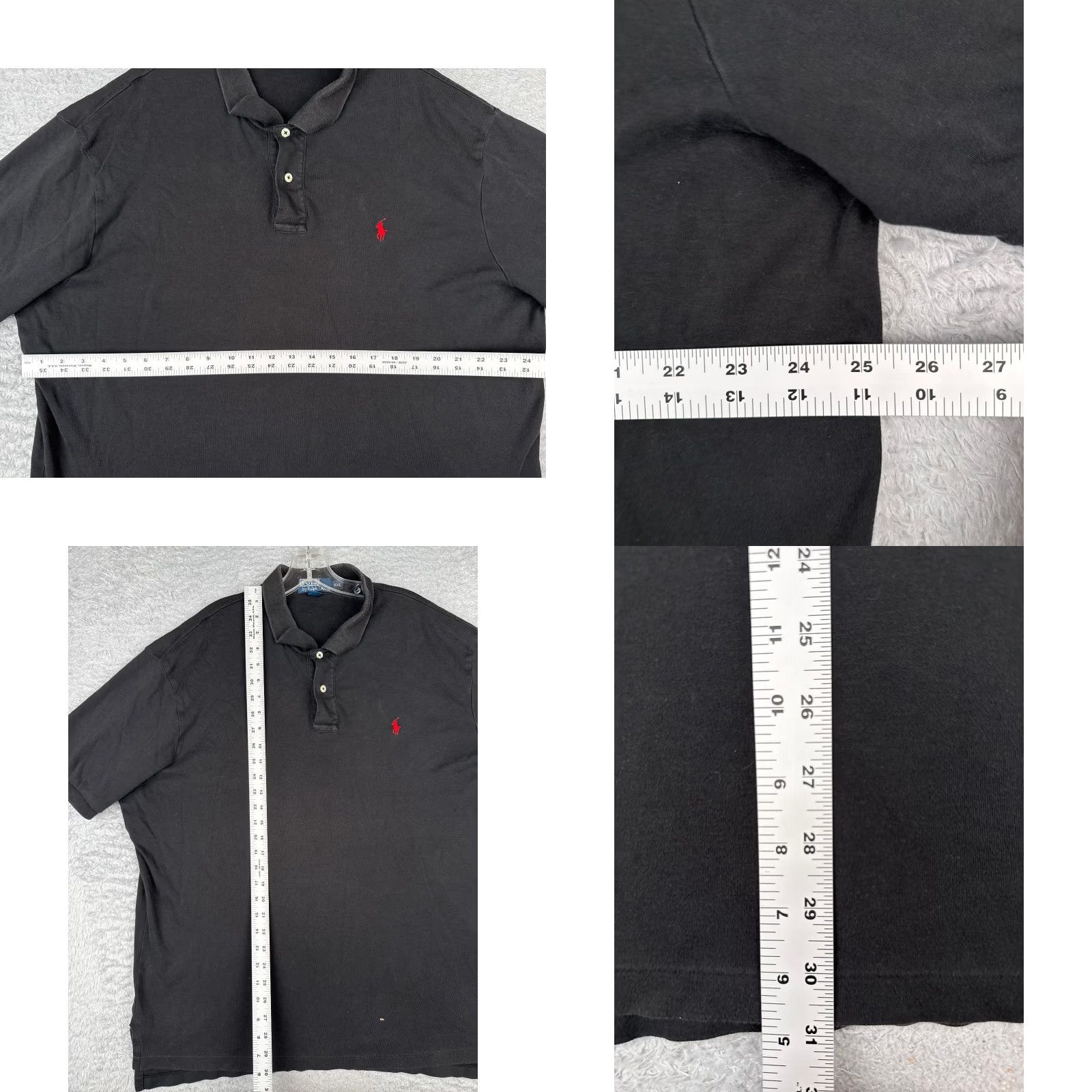 Polo Ralph Lauren VINTAGE Polo Ralph Lauren Polo Shirt Adult 2XL Black 100% Cotton Jersey Polo Shirt Mens 2XL Black Polo Ralph Lauren New title Size US XXL / EU 58 / 5 - 8 Thumbnail