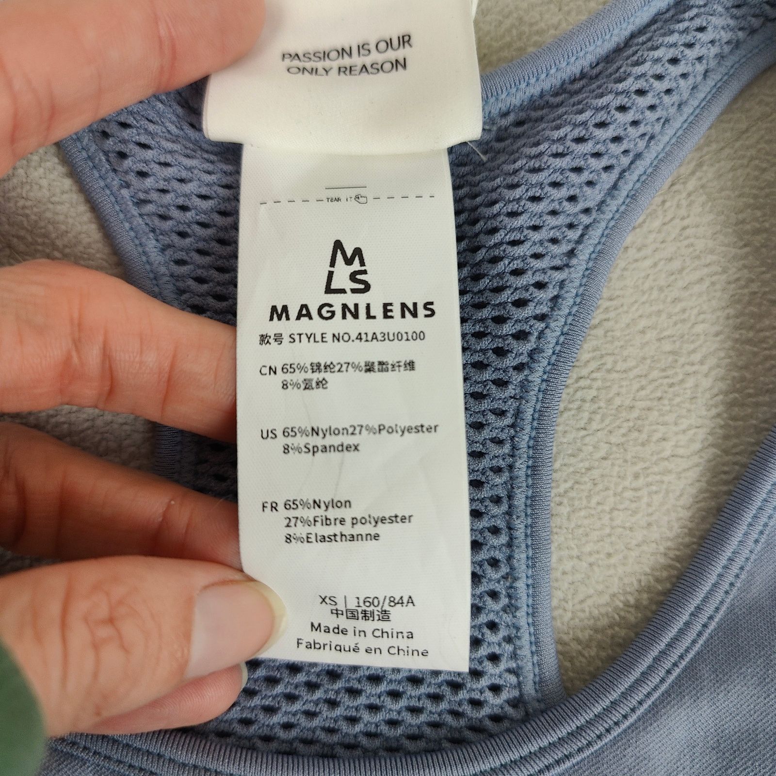 Other Magnlens Seamless Sports Bra Womens XS Sea Ice Light Blue Size ONE SIZE - 6 Thumbnail